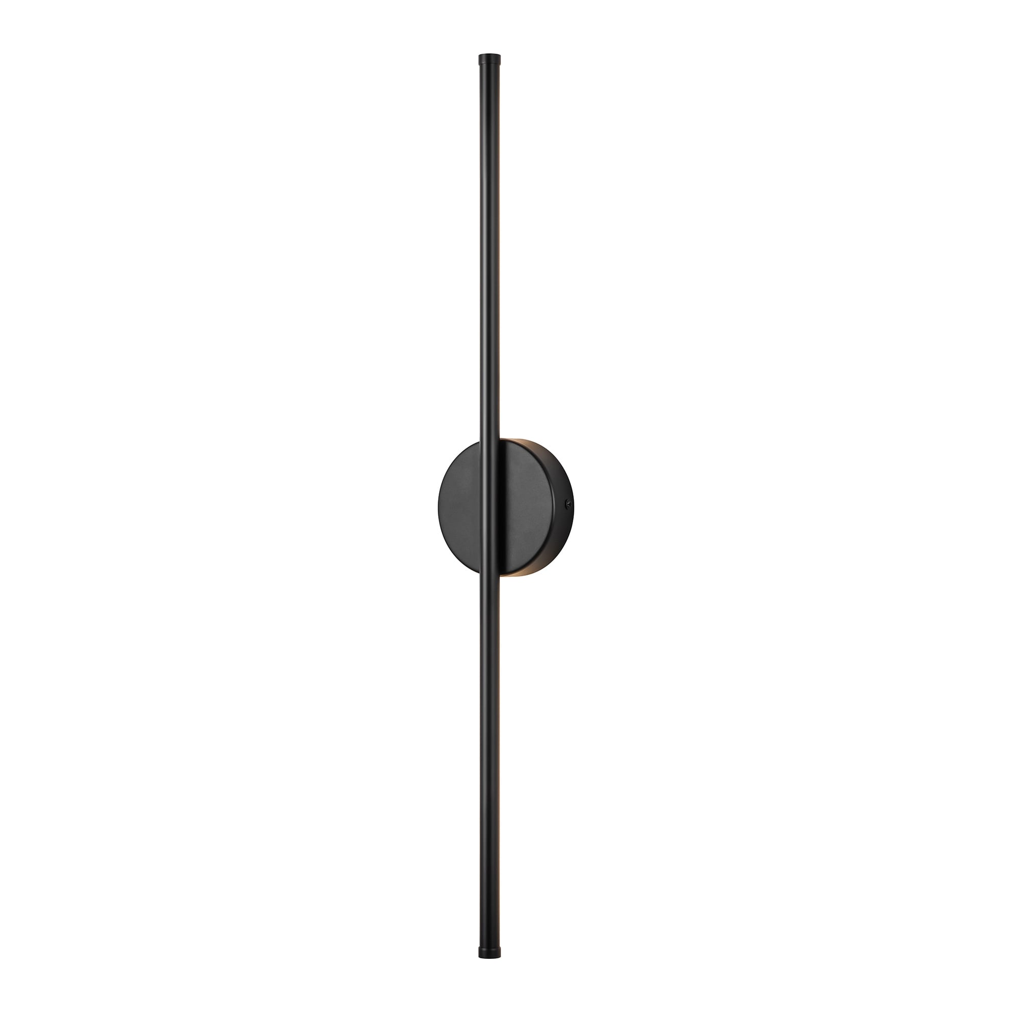 Applique murale linéaire moderne à 1 ampoule, noire/dorée/nickel, à LED, à intensité variable, pour salle de bain