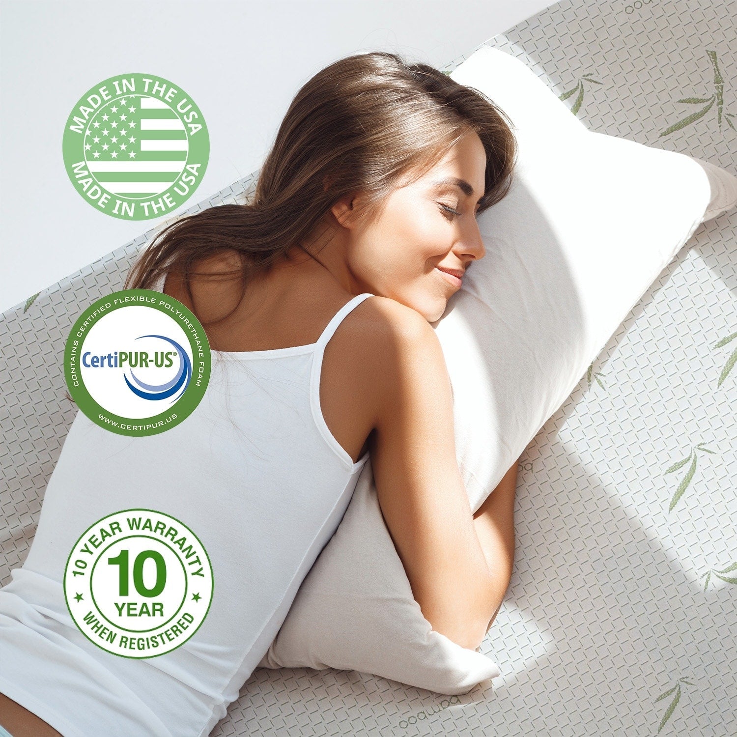 Matelas en mousse à mémoire de forme avec gel rafraîchissant (25 cm) / Mousse à gel rafraîchissante / Soulagement de la pression / Certifié CertiPUR-US / Lit-en-boîte