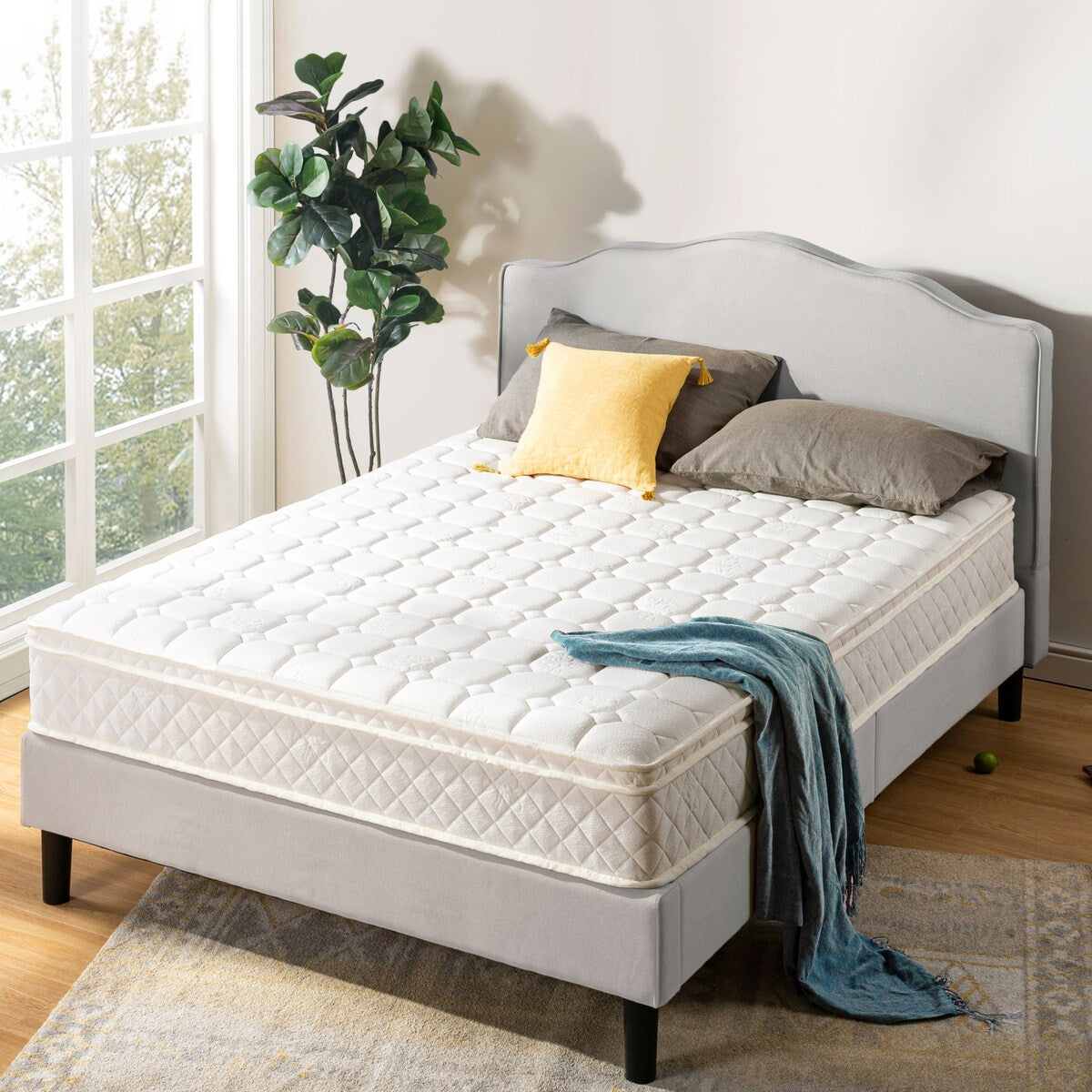 Matelas à ressorts ensachés Euro Top de 10 pouces - Crown Comfort