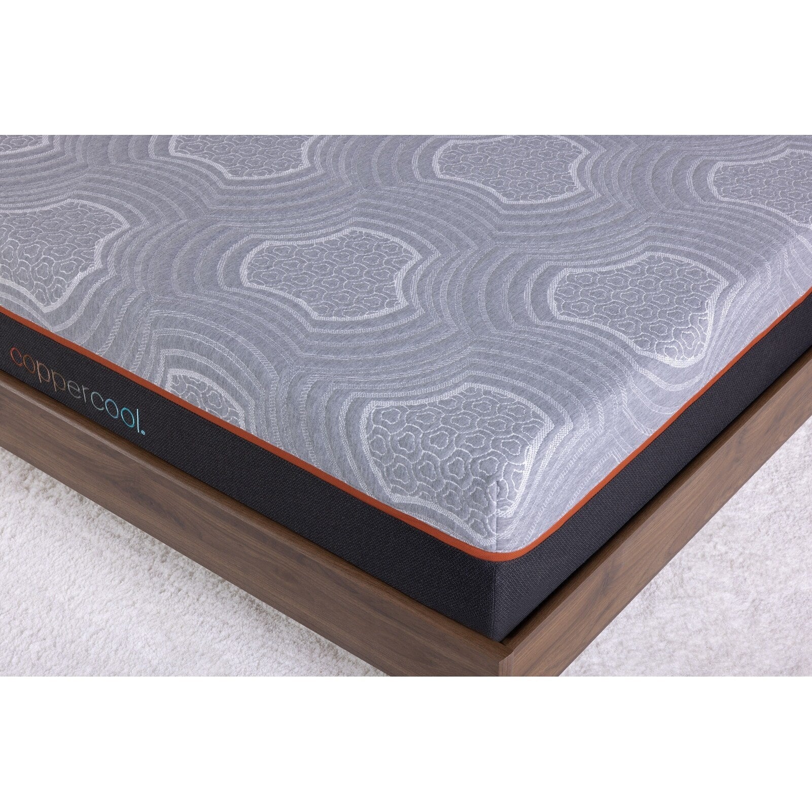 Matelas double 10 pouces en mousse à mémoire de forme gris charbon infusé de gel
