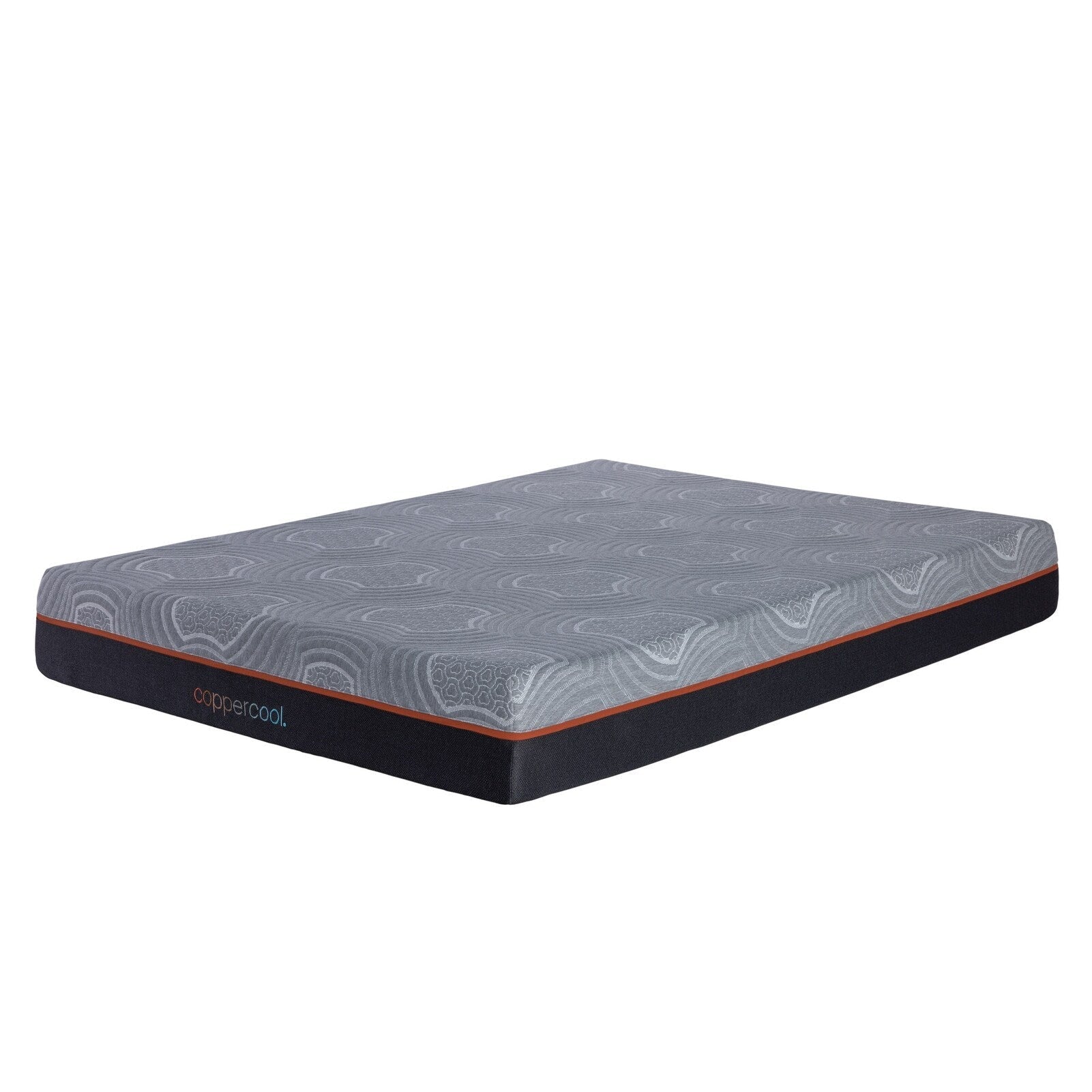 Matelas double 10 pouces en mousse à mémoire de forme gris charbon infusé de gel