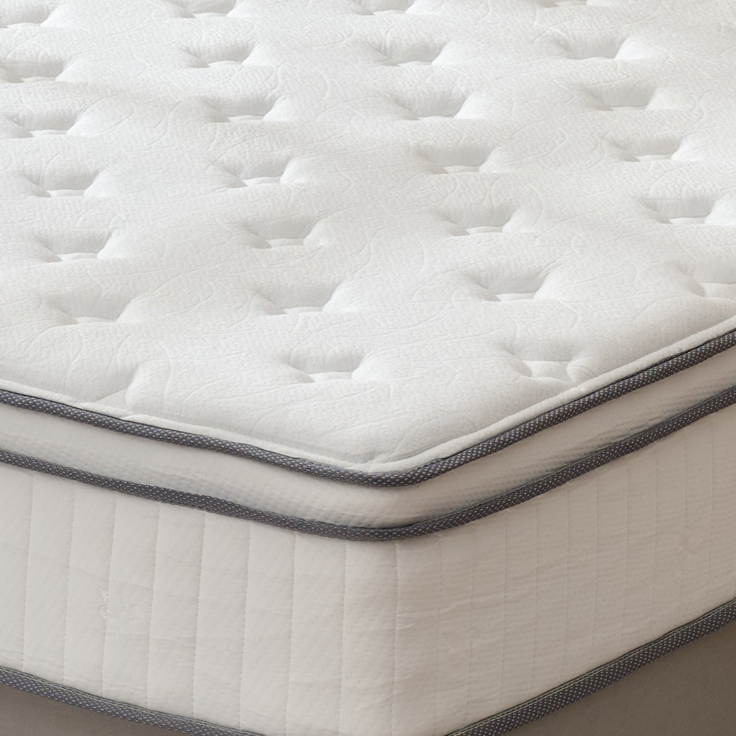 Matelas double 10 pouces, matelas hybride double, matelas à ressorts ensachés en mousse à mémoire de forme, matelas à faible transfert de mouvement dans une boîte