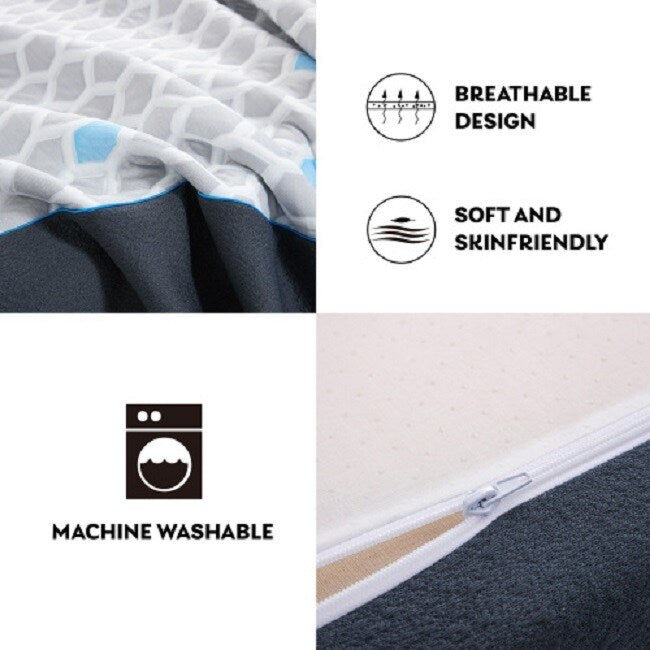 Matelas en mousse à mémoire de forme King Size 10 pouces, matelas dans une boîte, mousse à mémoire de forme infusée de gel et de charbon de bambou