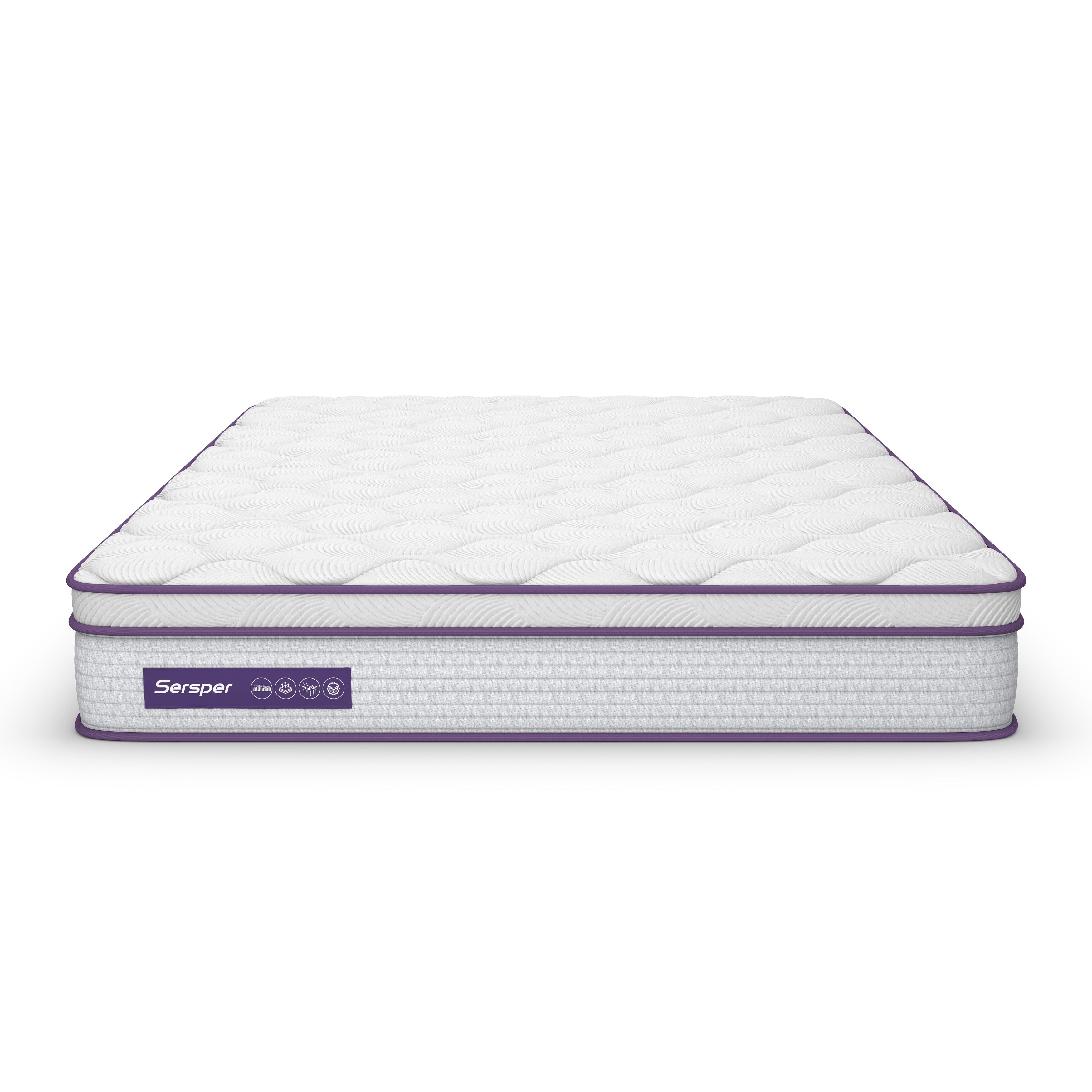 Matelas hybride en mousse à mémoire de forme de 10 pouces, matelas Euro Top dans une boîte, matelas double, grand lit