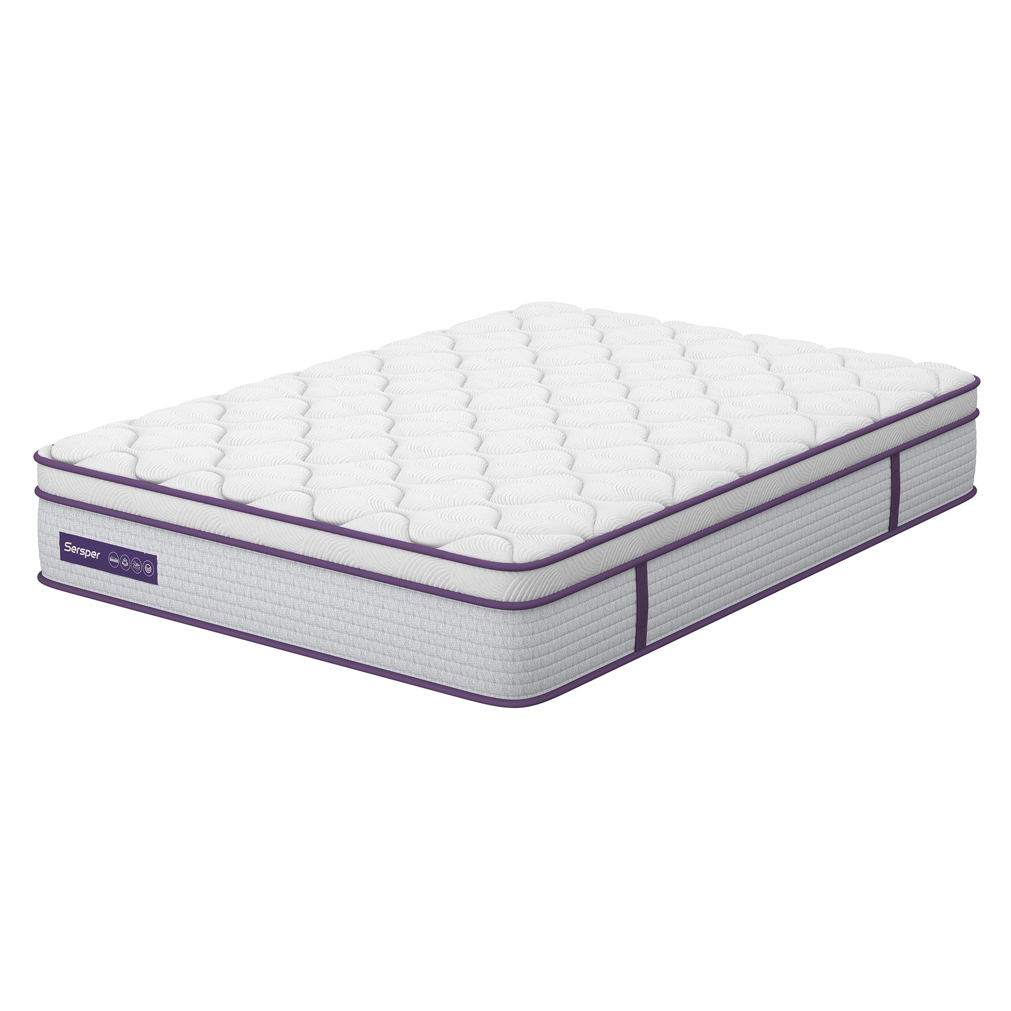 Matelas hybride en mousse à mémoire de forme de 10 pouces, matelas Euro Top dans une boîte, matelas double, grand lit