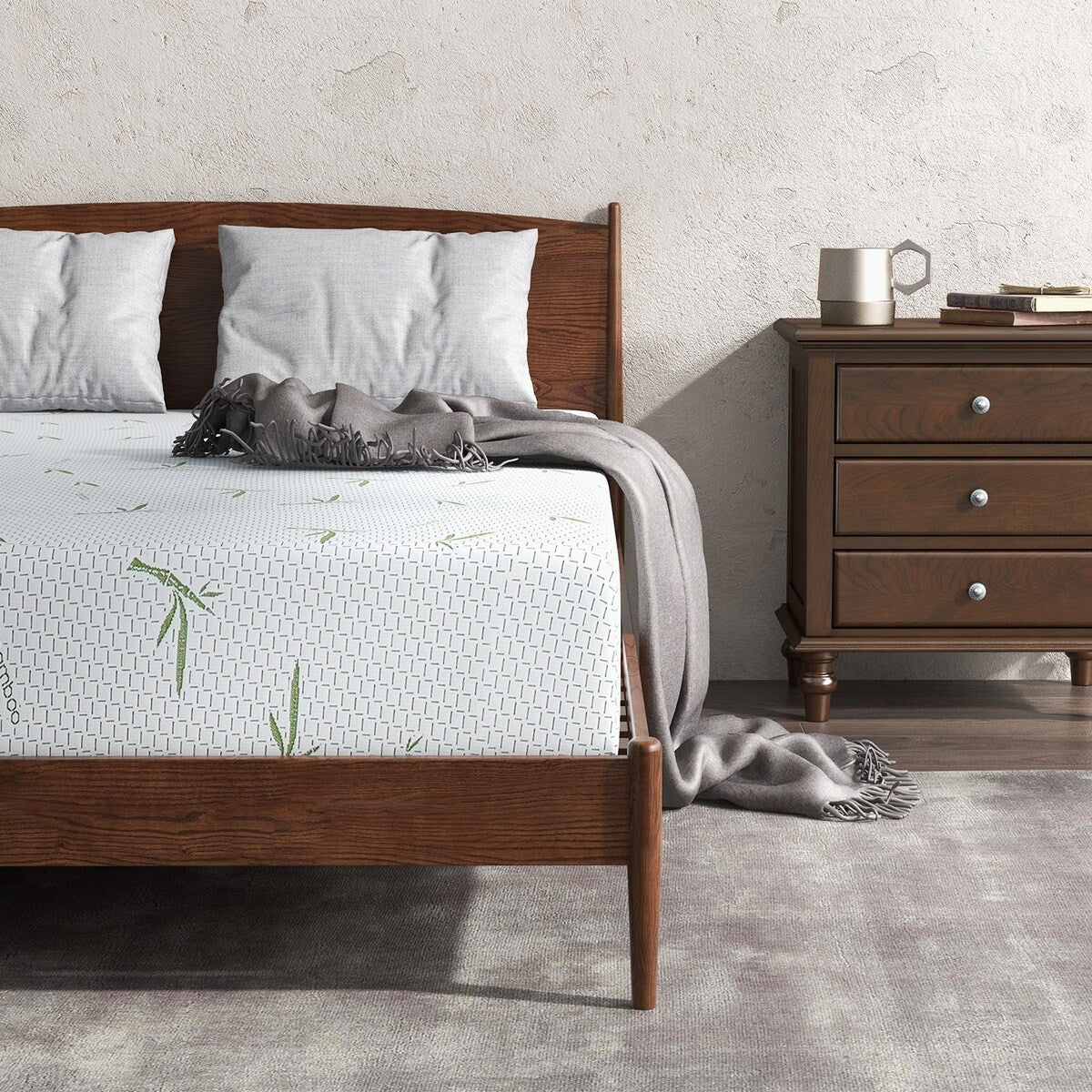 Matelas en mousse à mémoire de forme 10 pouces / Mousse gel rafraîchissante / Soulagement de la pression / Certifié CertiPUR-US / Lit-en-boîte