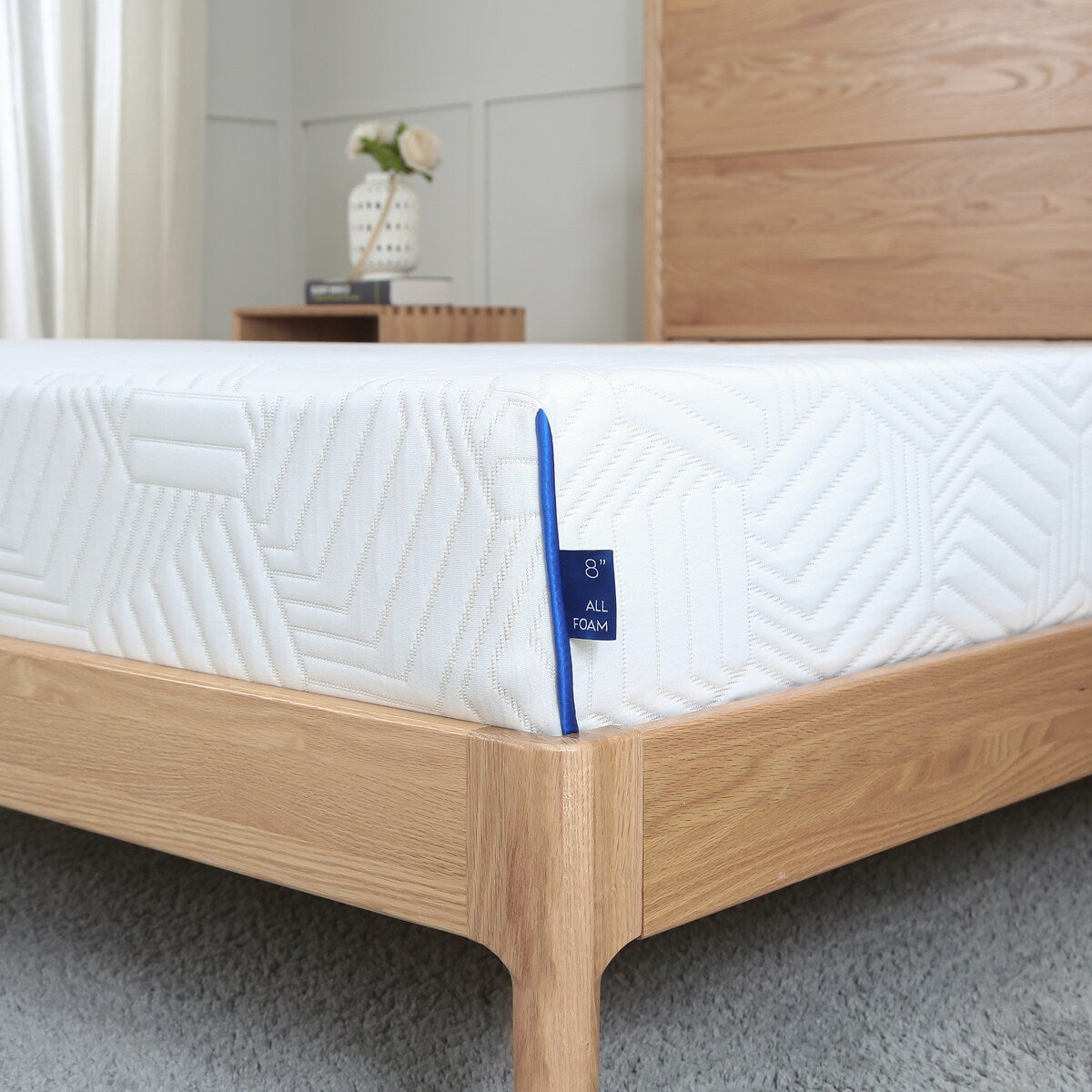 Matelas Queen en mousse à mémoire de forme de 10 pouces, infusé de gel blanc, de thé vert et de gel rafraîchissant