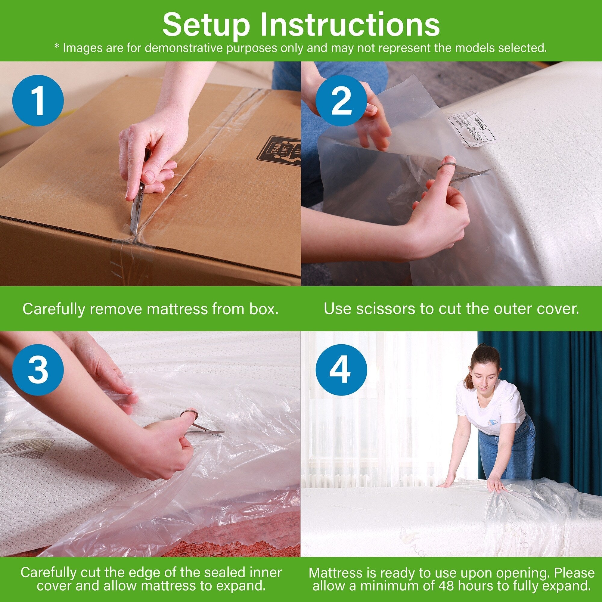 Matelas à ressorts ensachés de 10 po avec mousse haute densité