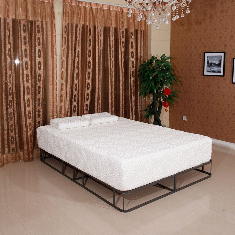 Matelas en mousse à mémoire de forme mi-ferme COOL de 12 pouces avec 2 oreillers Queen