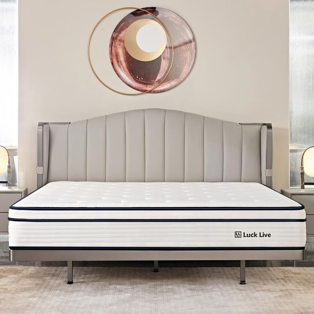 Matelas à ressorts indépendants ensachés en mousse à mémoire de forme de 10 pouces, livré dans une boîte