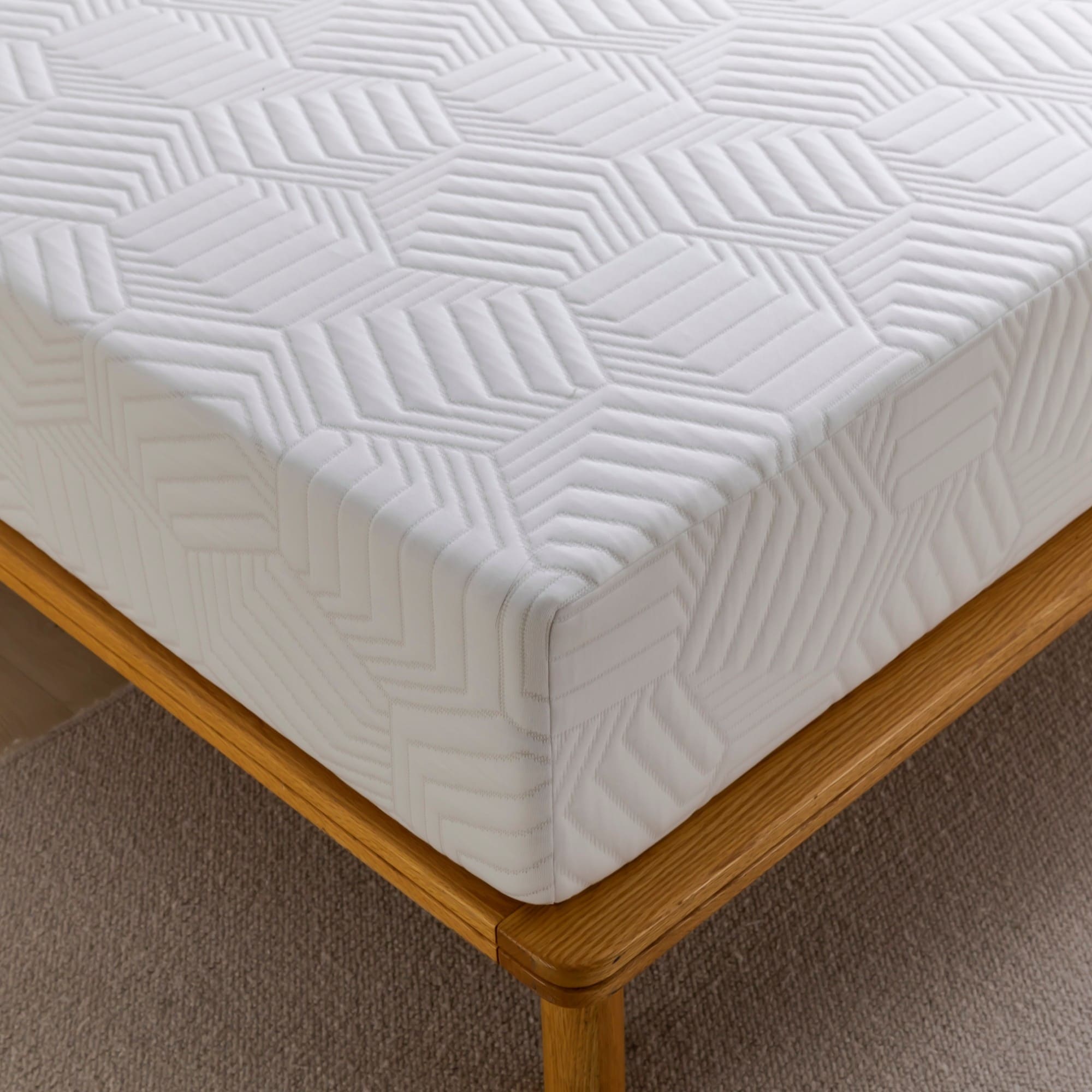 Matelas hybride en mousse et ressorts de 12 pouces, fermeté moyenne, soutien durable, lit dans une boîte