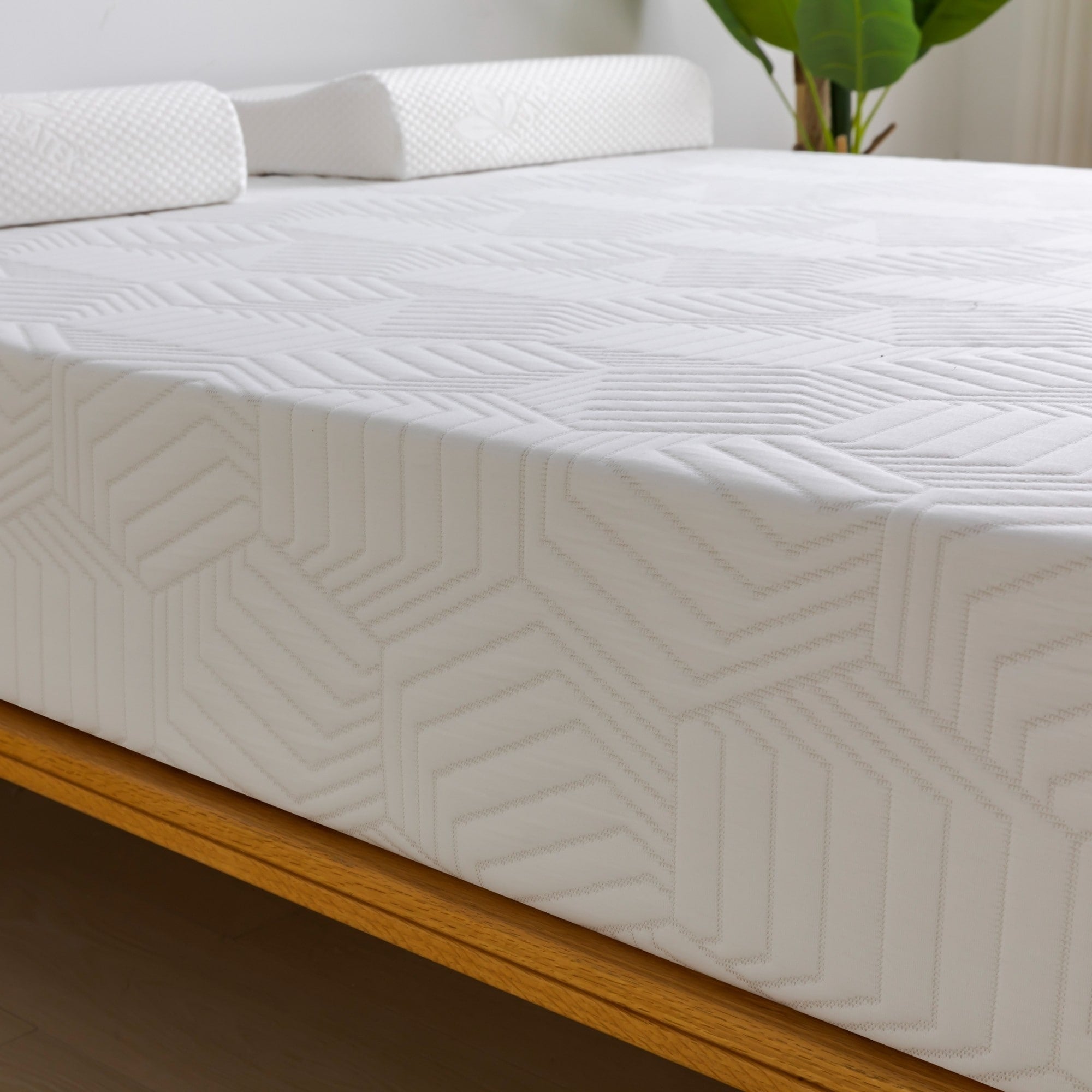 Matelas hybride en mousse et ressorts de 12 pouces, fermeté moyenne, soutien durable, lit dans une boîte