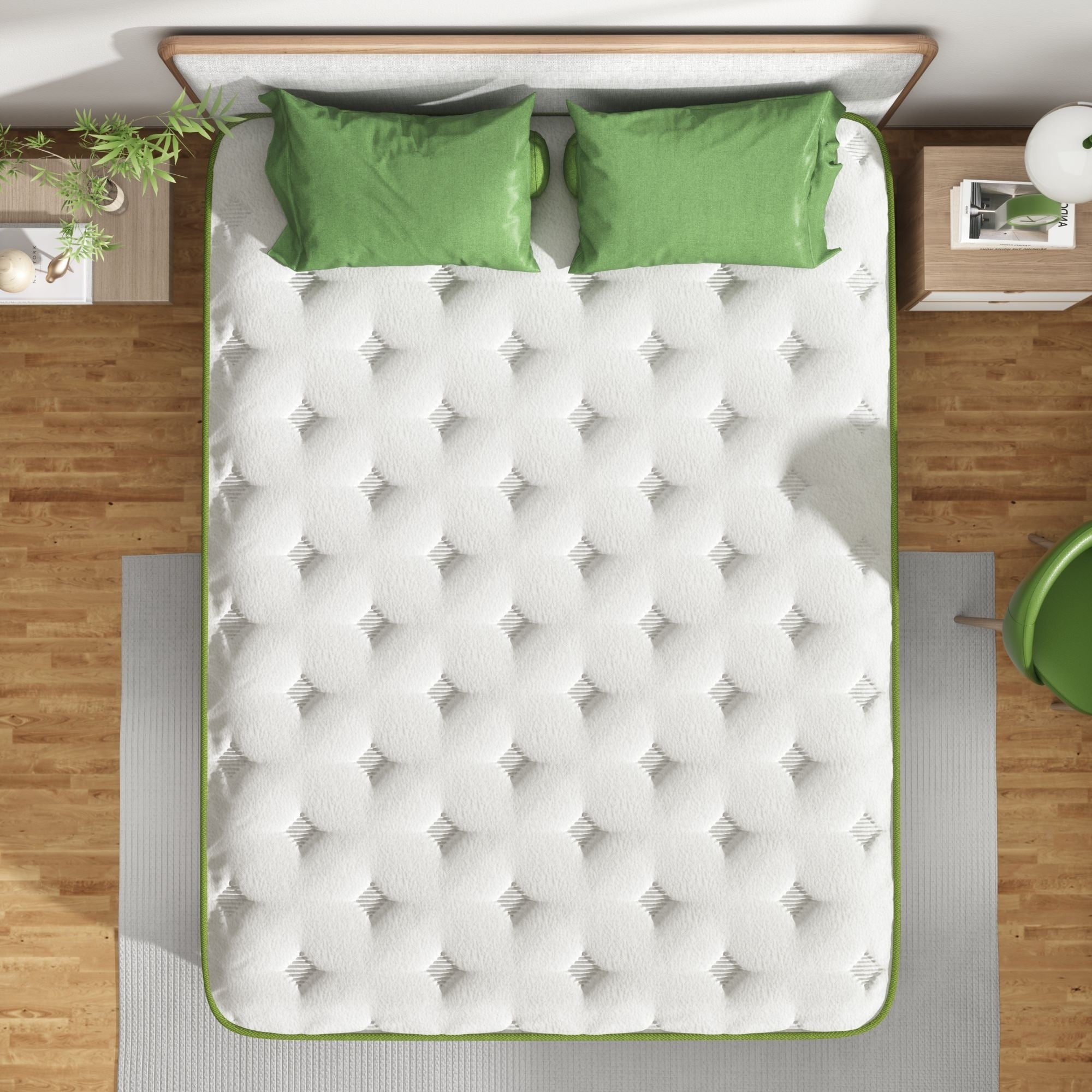 Matelas hybride en mousse à mémoire de forme de 10 pouces dans une boîte