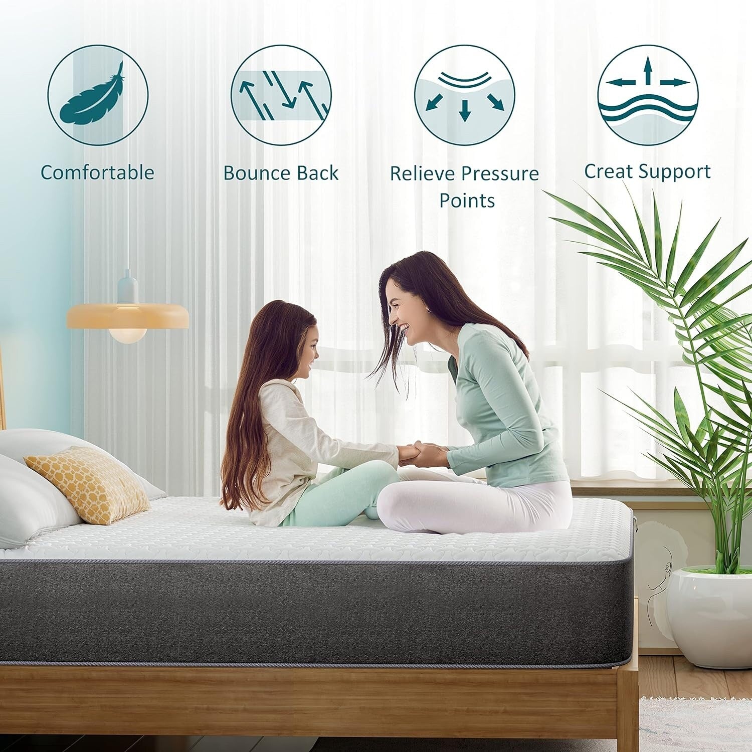 Matelas en mousse à mémoire de forme de 10 pouces dans une boîte