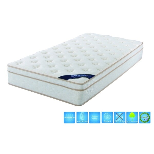Matelas Queen Euro Top 10,5 pouces avec ressorts ensachés