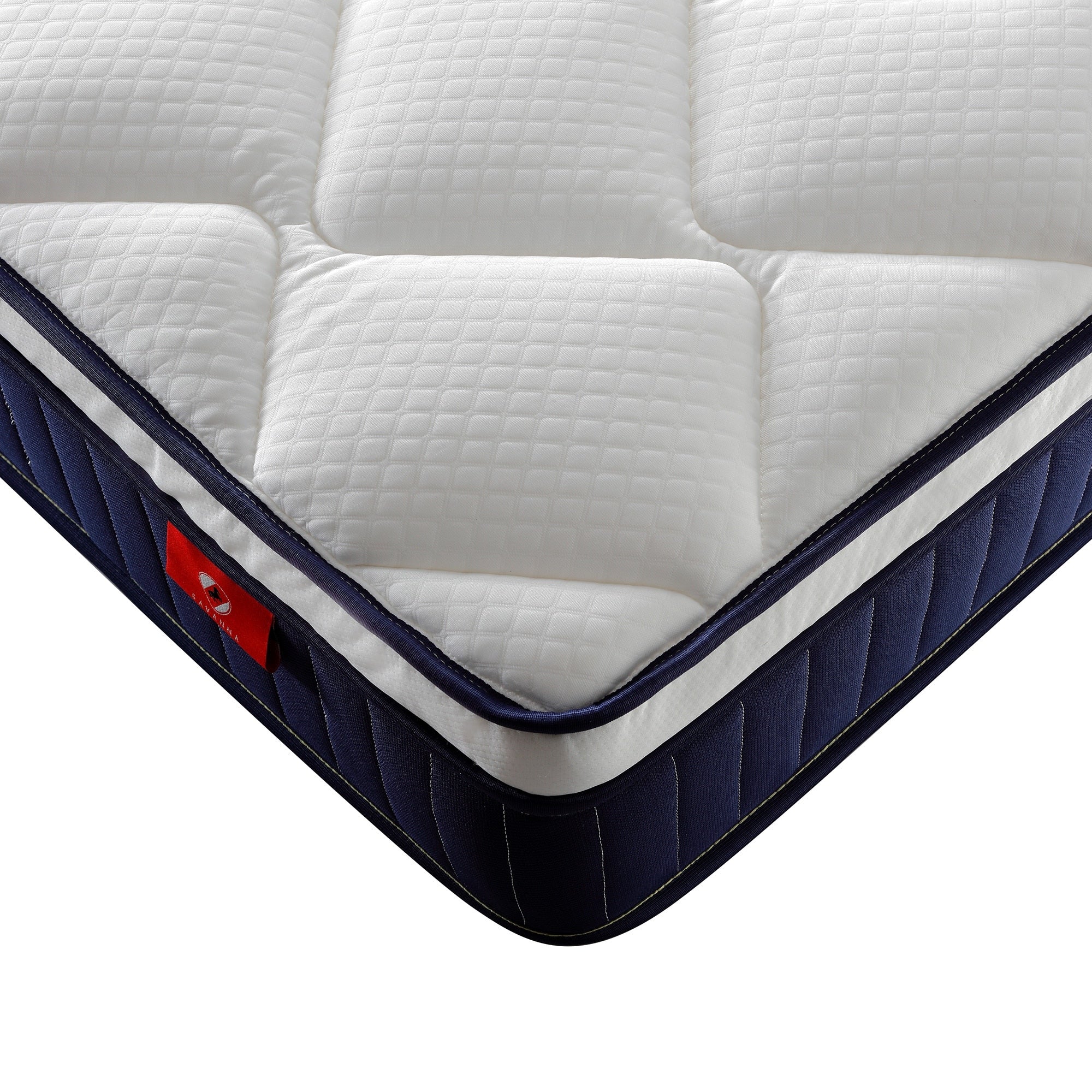Matelas hybride à ressorts ensachés en mousse à mémoire de forme 10/12 pouces, livré dans une boîte avec mousse à mémoire de forme certifiée Certipur-US