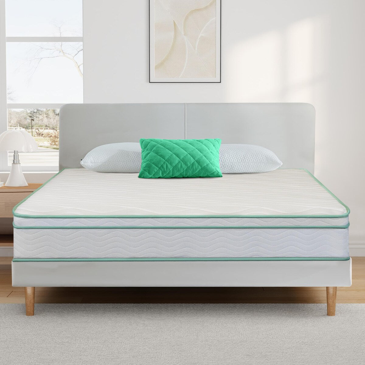 Matelas hybride à ressorts ensachés en mousse à mémoire de forme Cool Gel de 10 pouces par BRN
