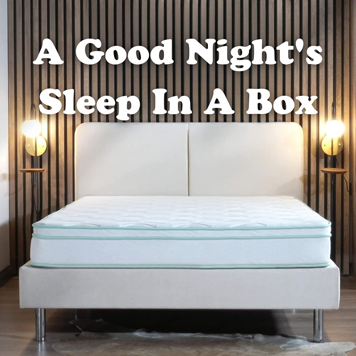 Matelas hybride à ressorts ensachés en mousse à mémoire de forme Cool Gel de 10 pouces par BRN