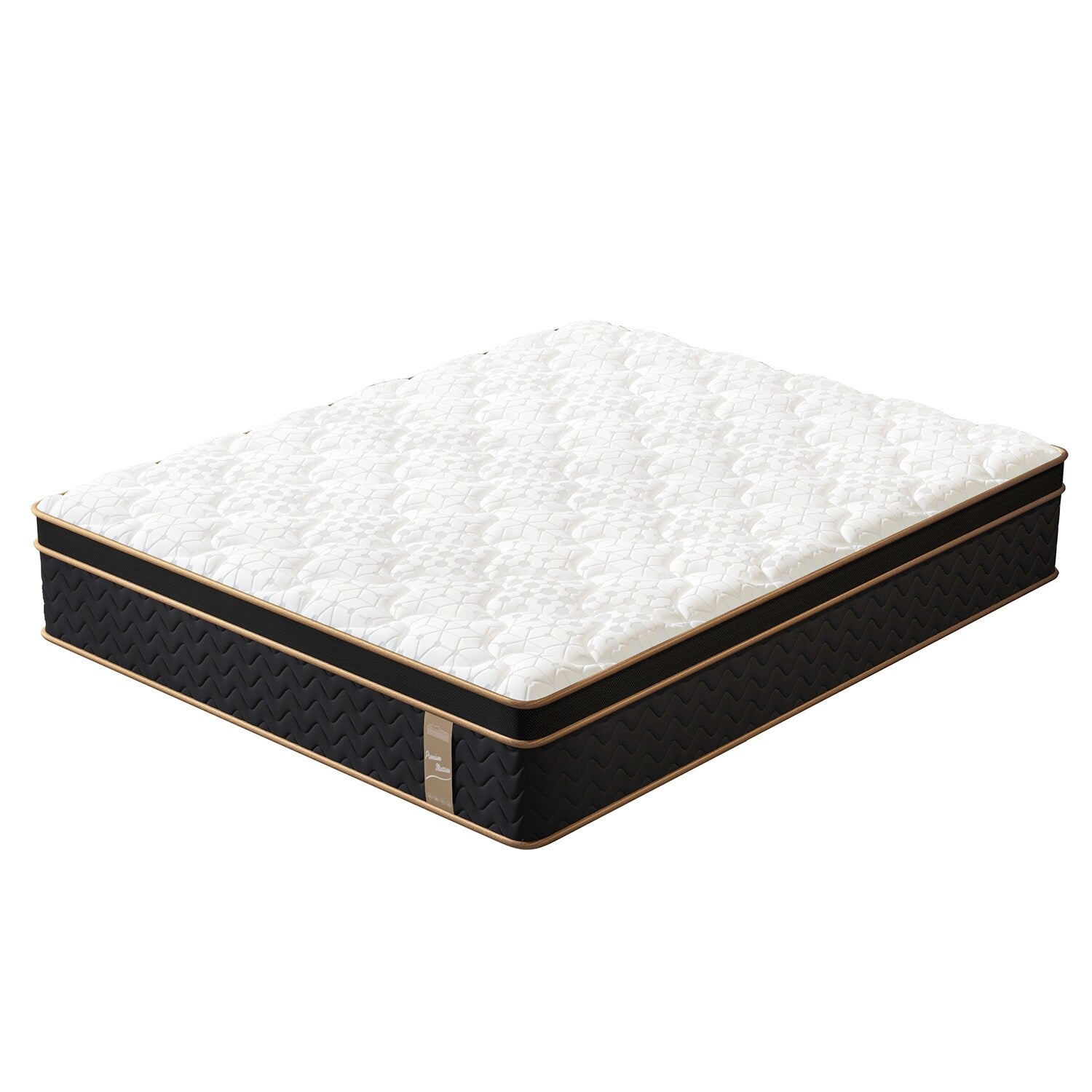 Lot de 10 matelas moelleux avec ressorts ensachés et mousse à mémoire de forme, sans fibre de verre, isolation des mouvements, support des bords, matelas dans une boîte
