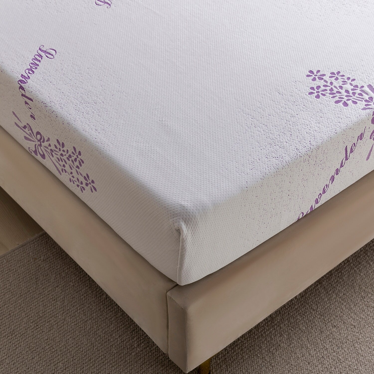 Matelas 10, avec mousse à mémoire de forme, infusion de lavande, confort rafraîchissant