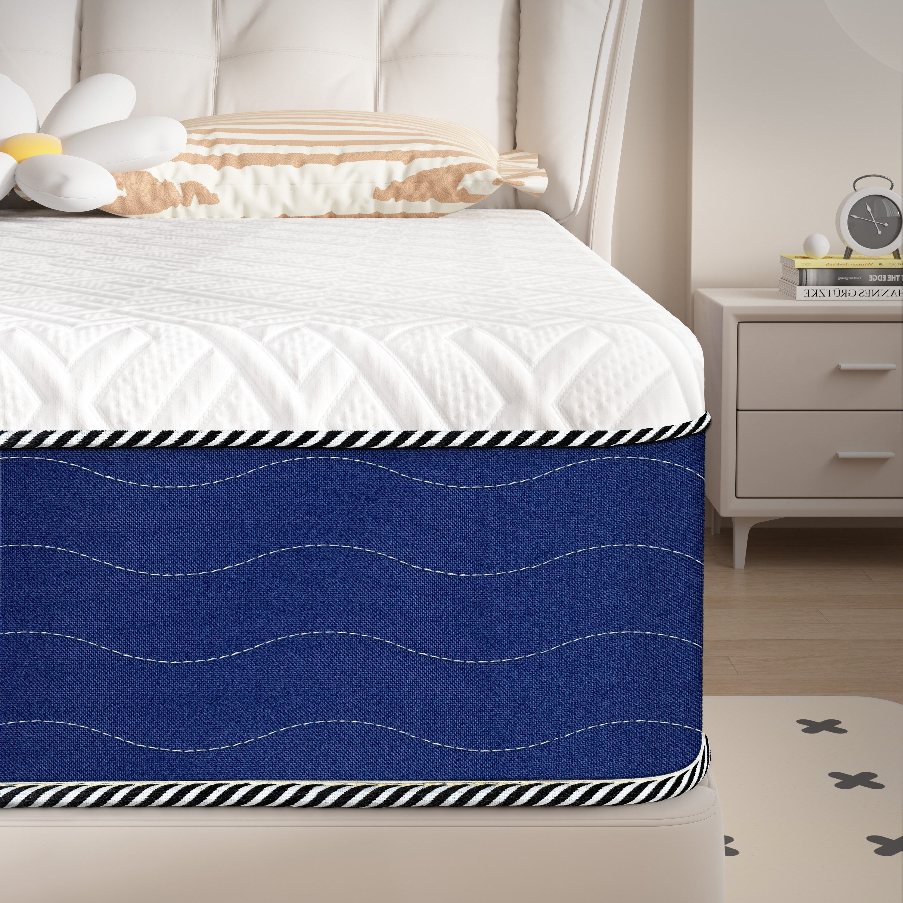 10 matelas en mousse moyenne dans une boîte