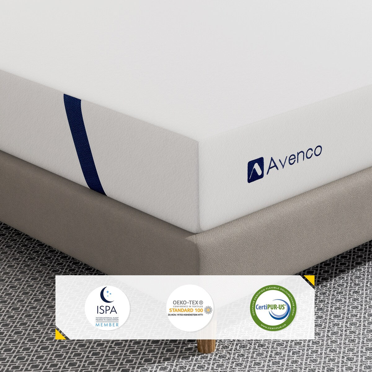 Matelas en mousse à mémoire de forme avec gel moyen de 10 po