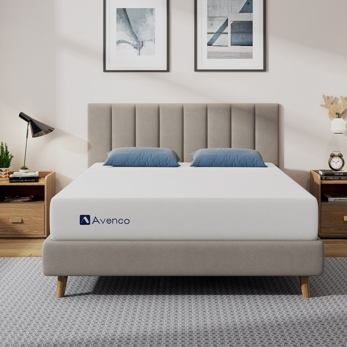 Matelas en mousse à mémoire de forme avec gel moyen de 10 po