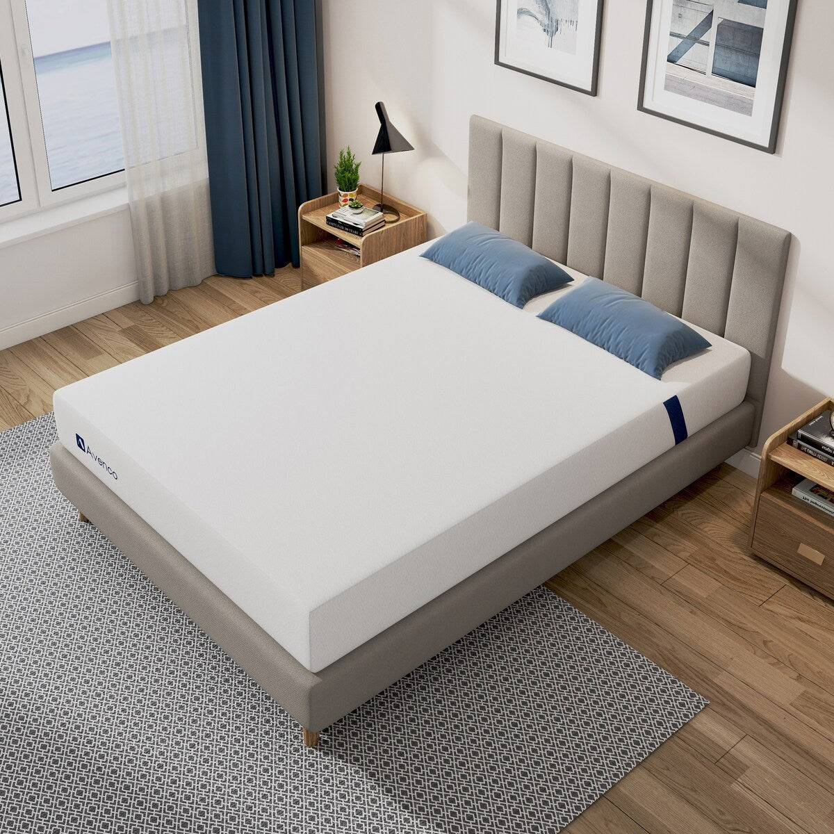 Matelas en mousse à mémoire de forme avec gel moyen de 10 po