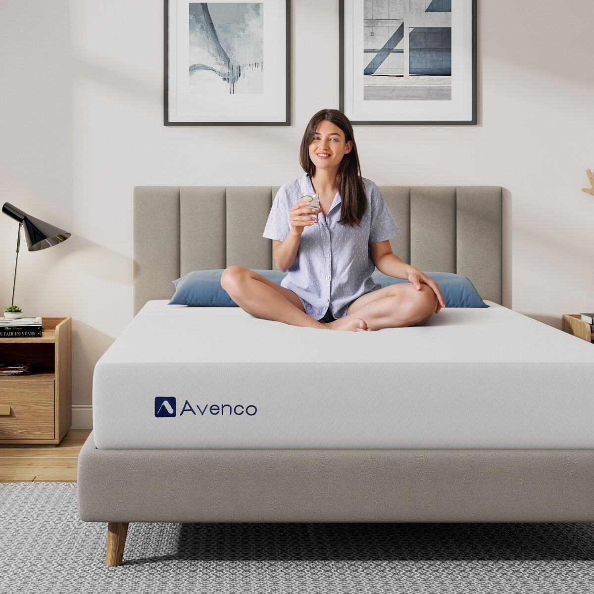 Matelas en mousse à mémoire de forme avec gel moyen de 10 po