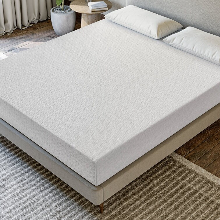 Matelas en mousse à mémoire de forme moyenne de 10 pouces infusé de thé vert