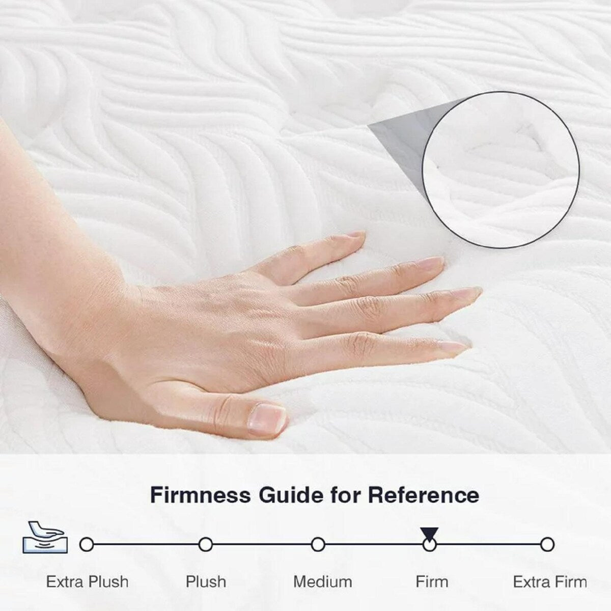 Matelas hybride à plateau-coussin moyen de 10 po