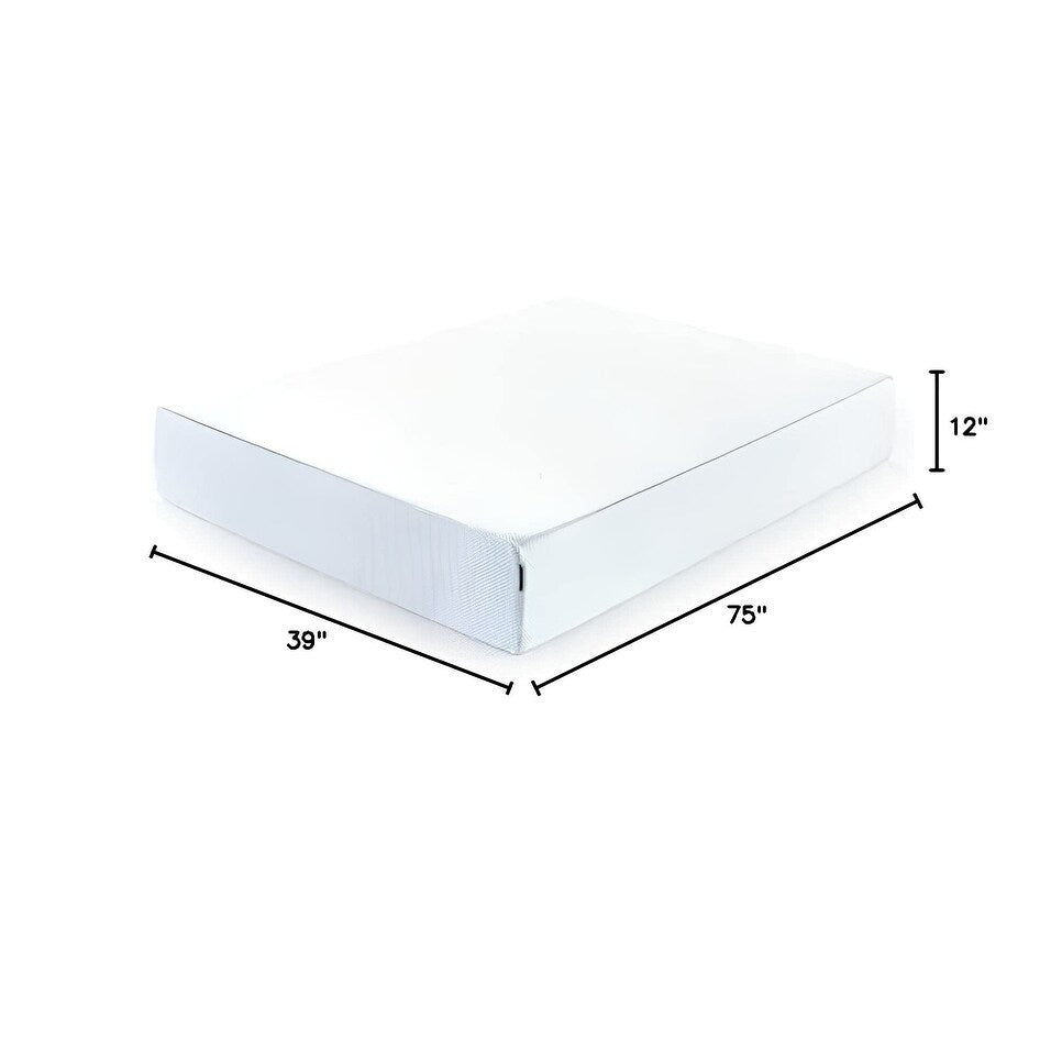 Matelas en mousse à mémoire de forme rafraîchissante au thé vert, 30 cm, sans fibre de verre, mousse rafraîchissante, soulageant la pression, lit-en-boîte, lit simple