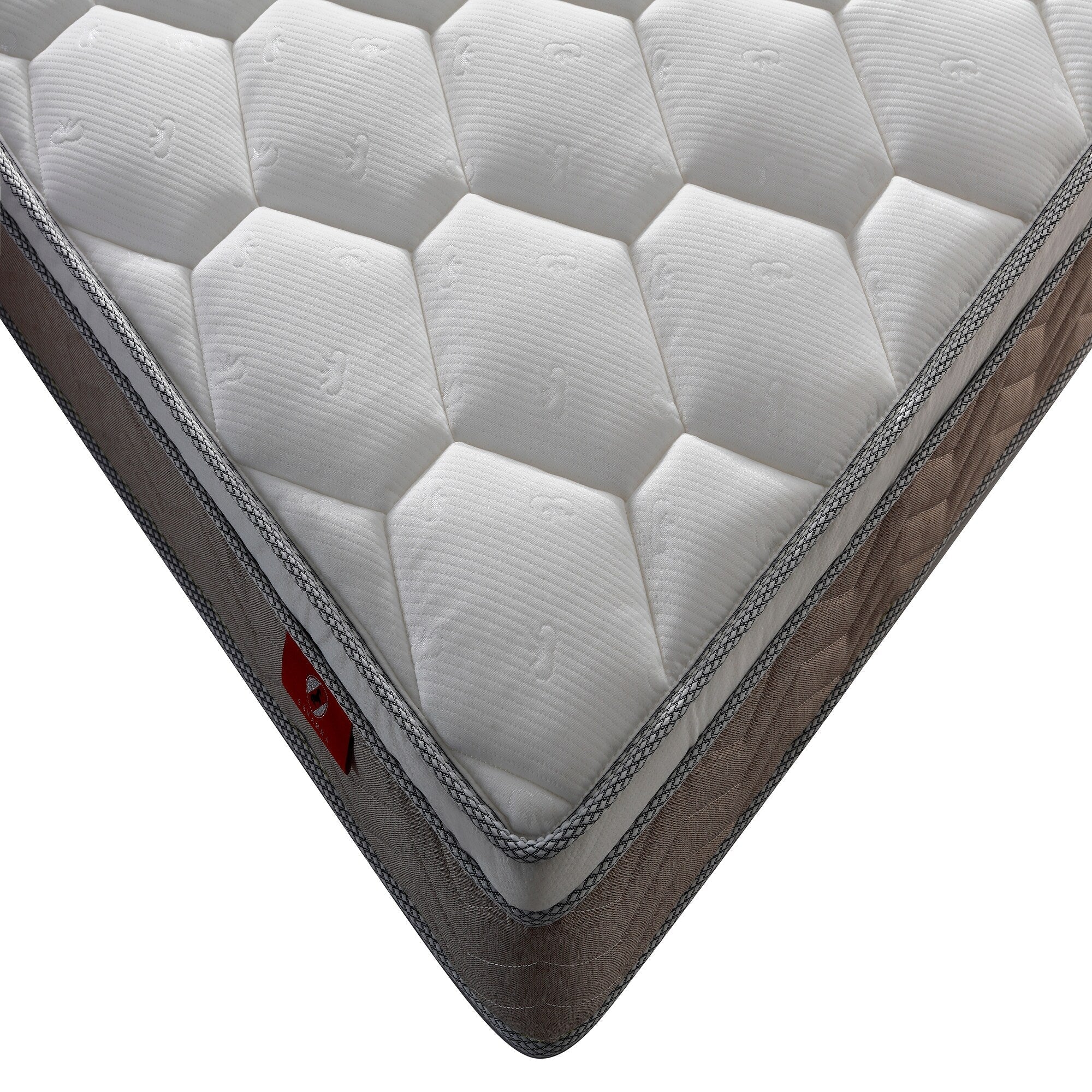 Matelas hybride 12 pouces en boîte, ressorts ensachés individuels, fermeté moyenne, mousse à mémoire de forme