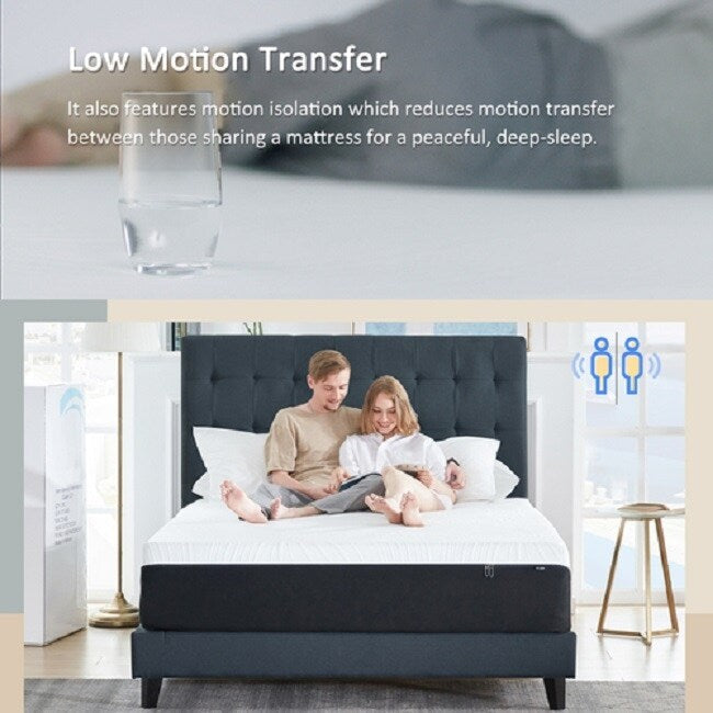 Matelas en mousse à mémoire de forme gel 12 pouces (plein) - Peluche