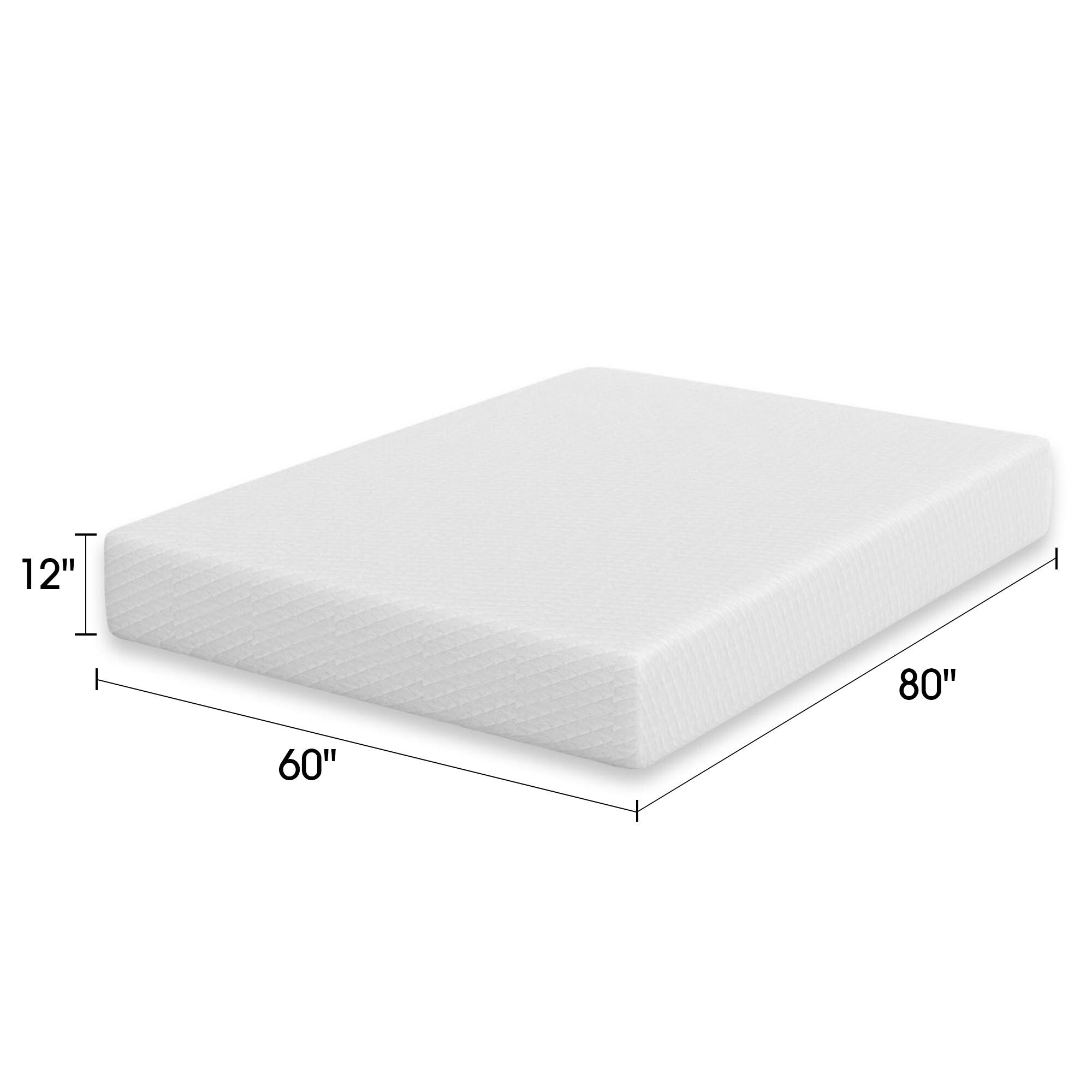 Matelas en mousse à mémoire de forme infusée de gel de 12 po