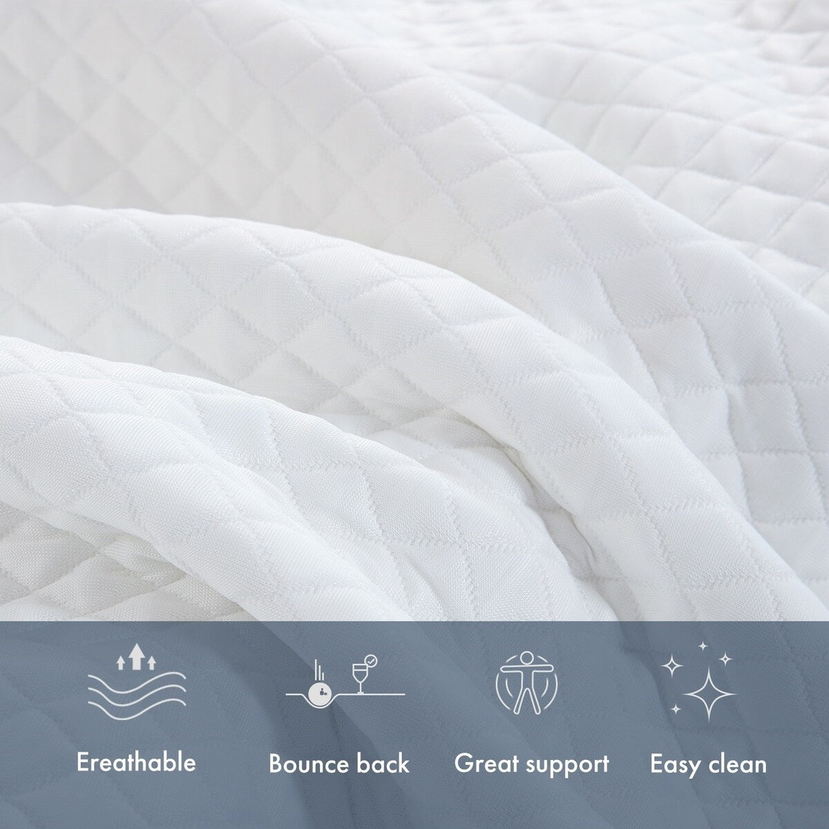 Matelas en mousse à mémoire de forme gel 12 pouces, matelas rafraîchissant à sensation moyenne, livré dans une boîte, CertiPUR-US