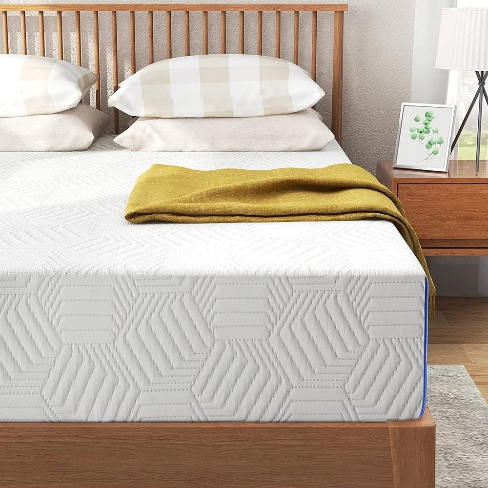 Matelas hybride en mousse et ressorts de 12 pouces, fermeté moyenne, soutien durable, lit dans une boîte