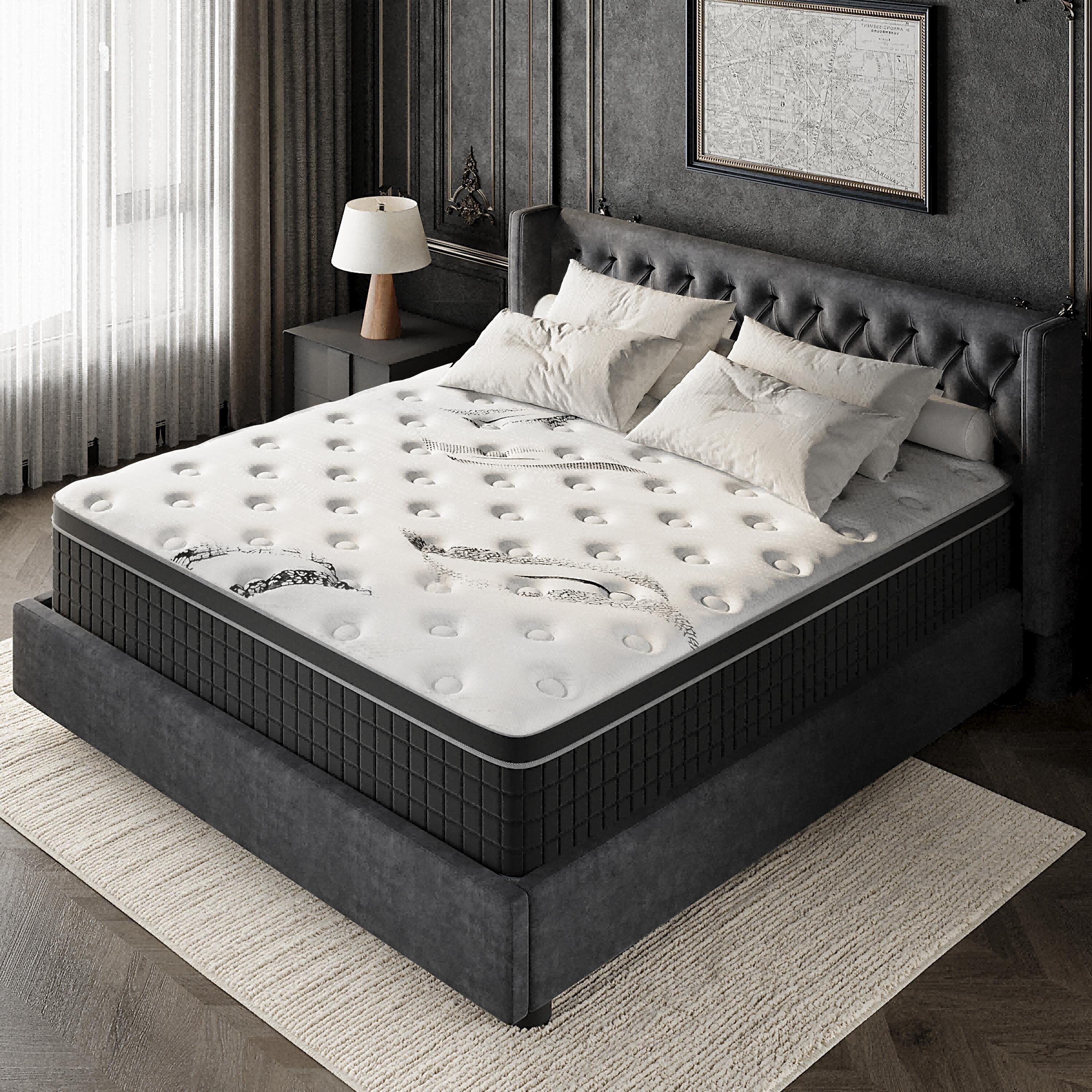 Matelas hybride en mousse à mémoire de forme de 12 pouces de taille moyenne