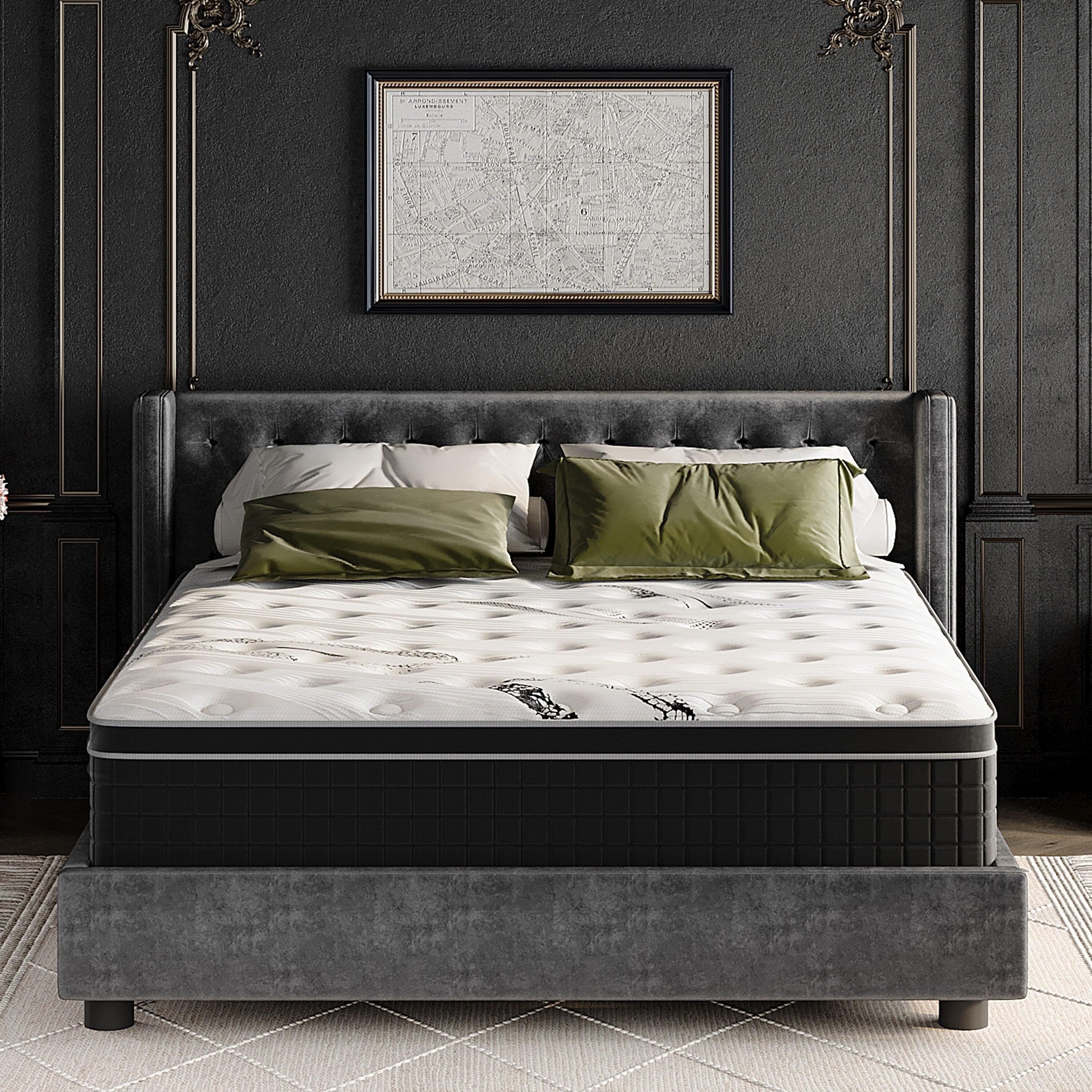Matelas hybride en mousse à mémoire de forme de 12 pouces de taille moyenne