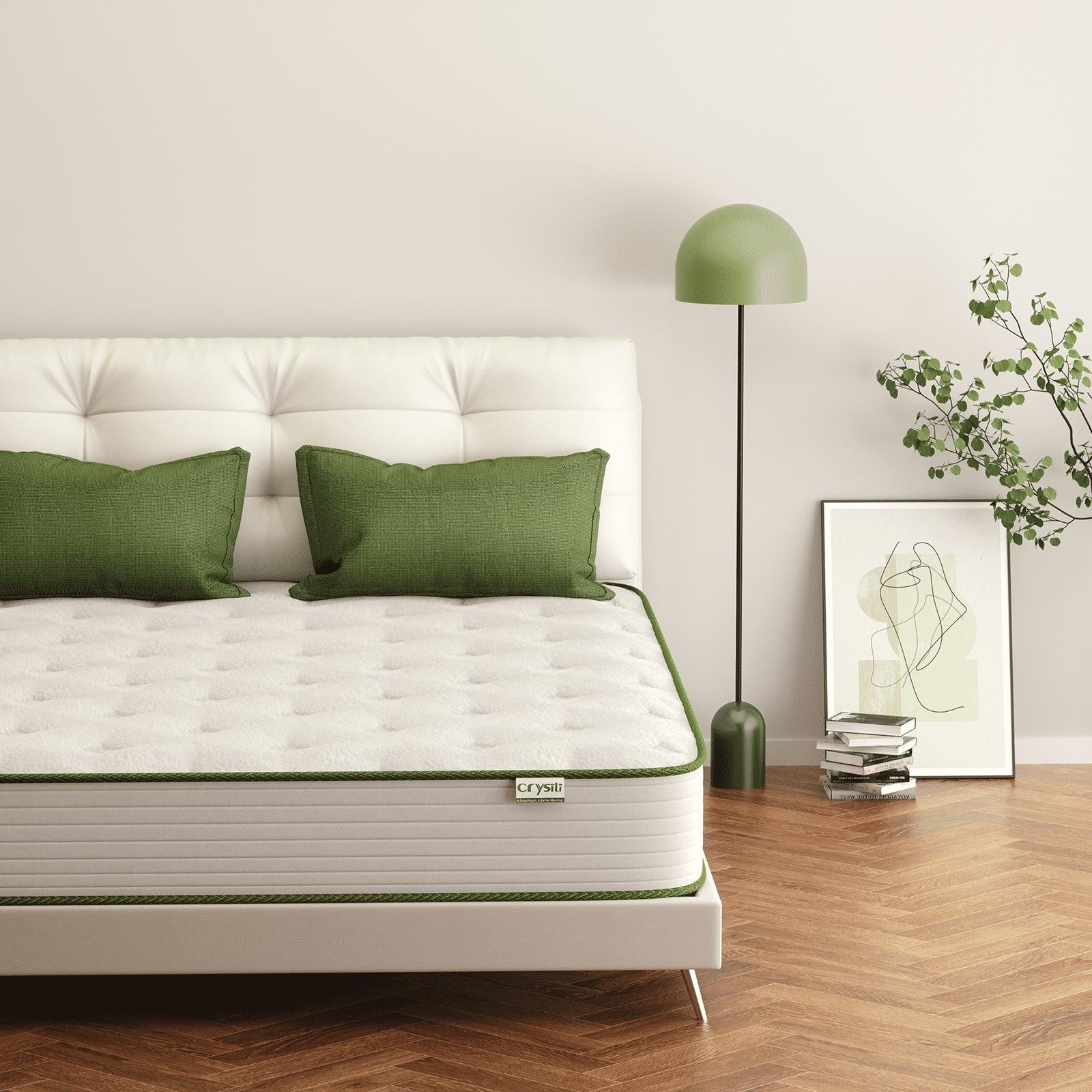 Matelas hybride en mousse à mémoire de forme de 12 pouces dans une boîte