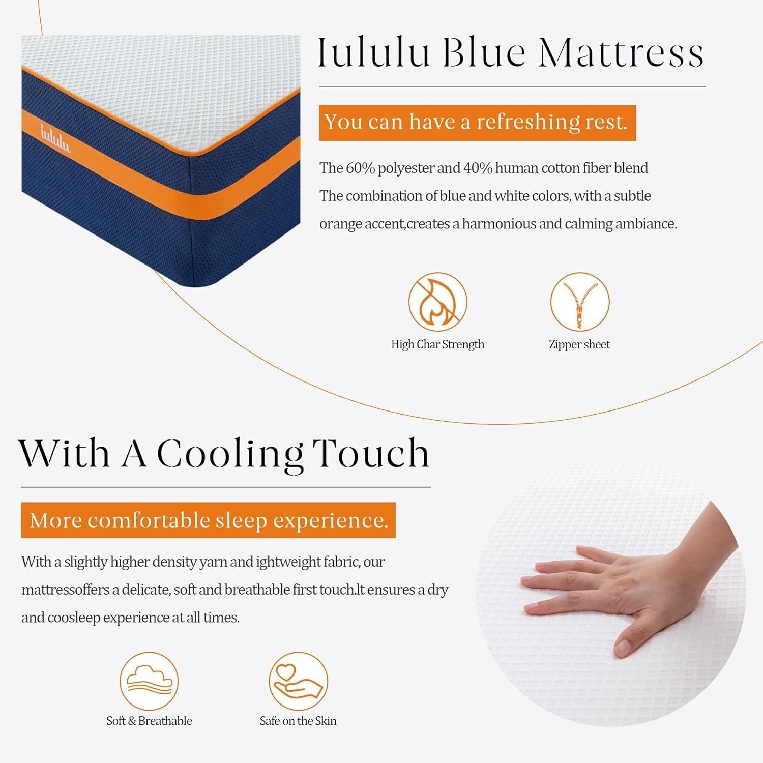 Matelas en mousse à mémoire de forme de 12 pouces, gel rafraîchissant au thé vert, lit dans une boîte, certifié CertiPUR-US