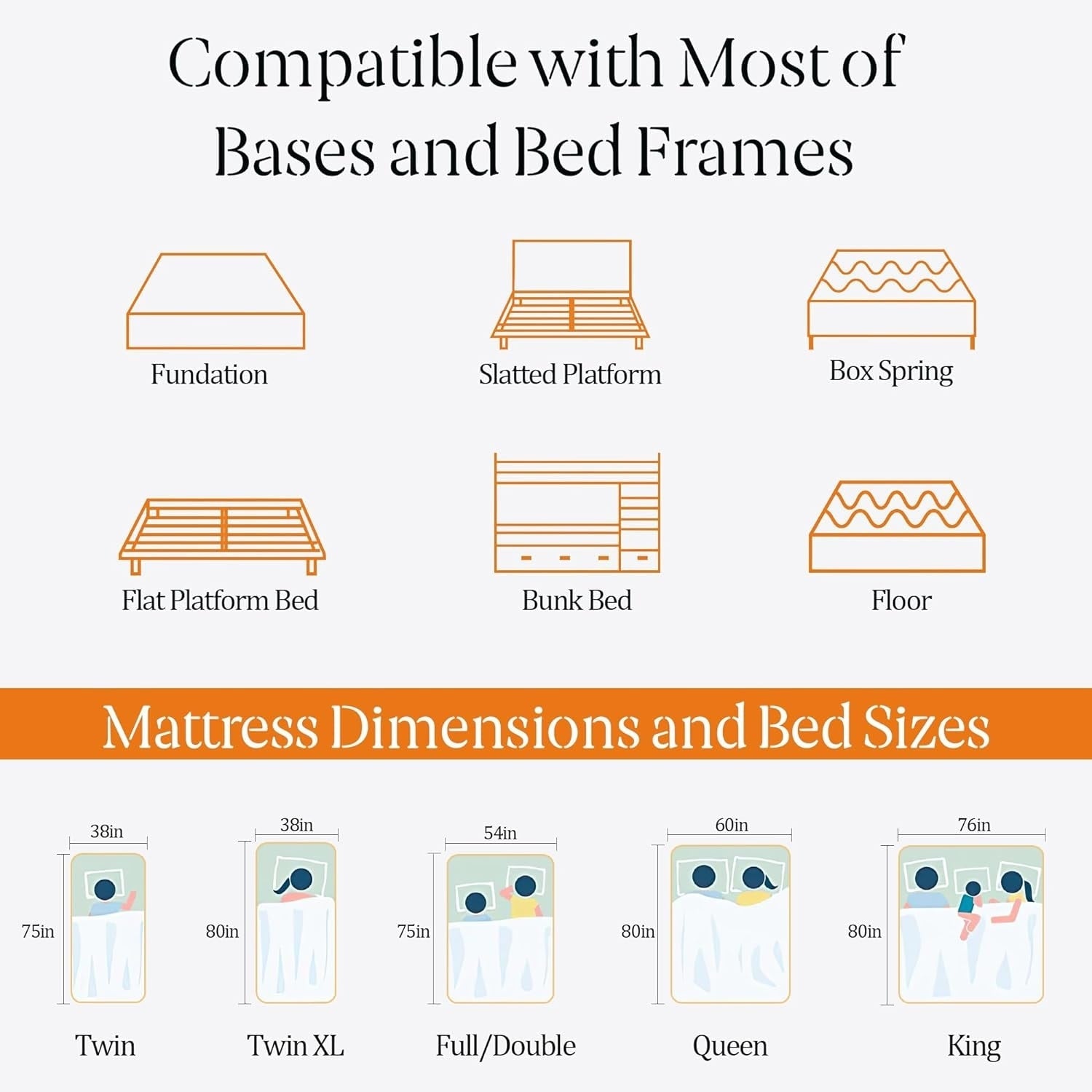 Matelas en mousse à mémoire de forme de 14 pouces, matelas en gel pour un sommeil frais et un soulagement de la pression, matelas tout-en-un