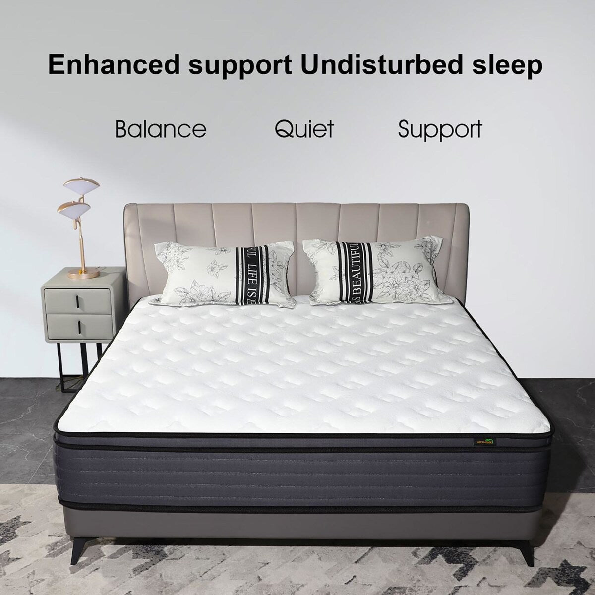 Matelas double de 12 pouces d'épaisseur