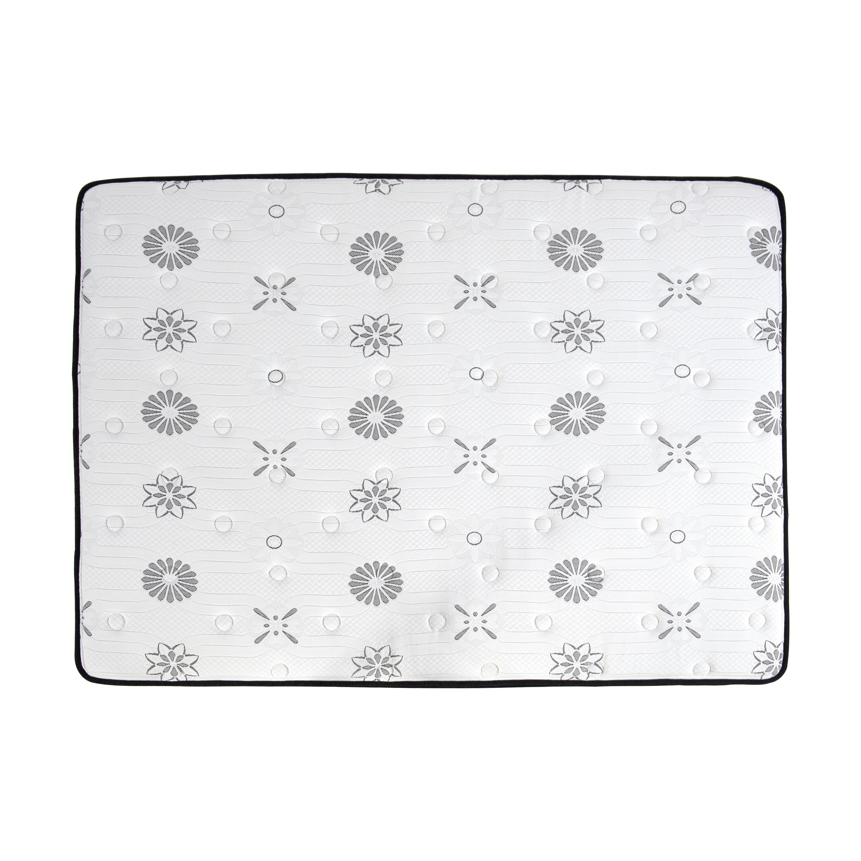 Matelas hybride matelassé hautement respirant de 12 pouces dans une boîte