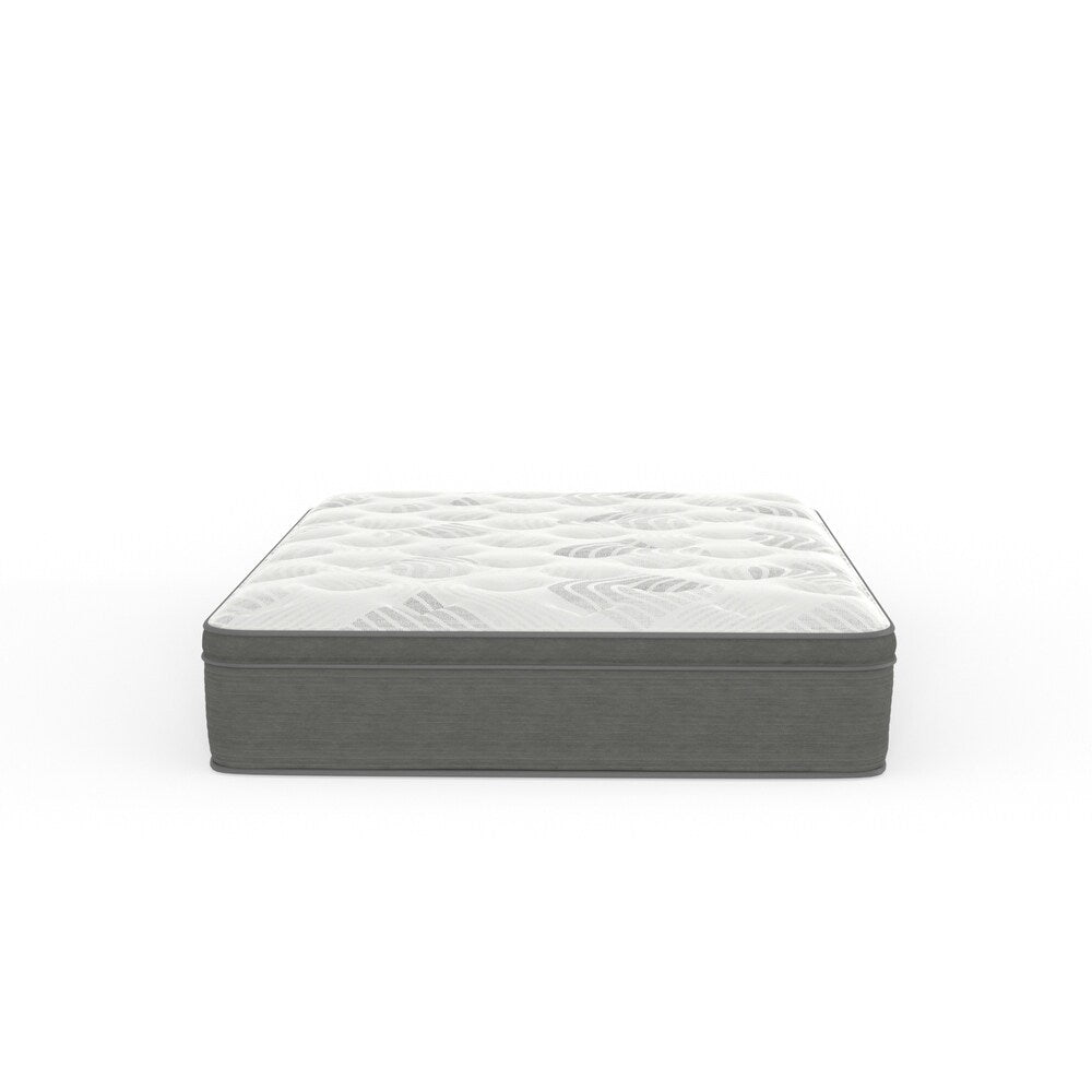 Matelas hybride en mousse alvéolée Euro Top Plush 12