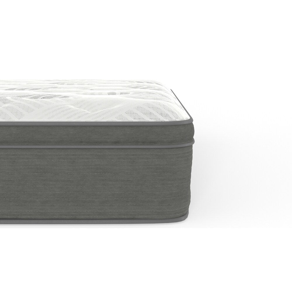 Matelas hybride en mousse alvéolée Euro Top Plush 12