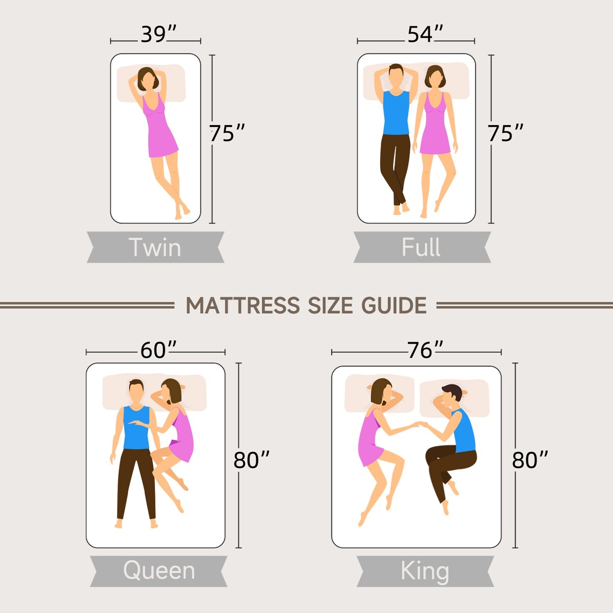 12 matelas hybrides en mousse à mémoire de forme infusée de gel rafraîchissant et à ressorts