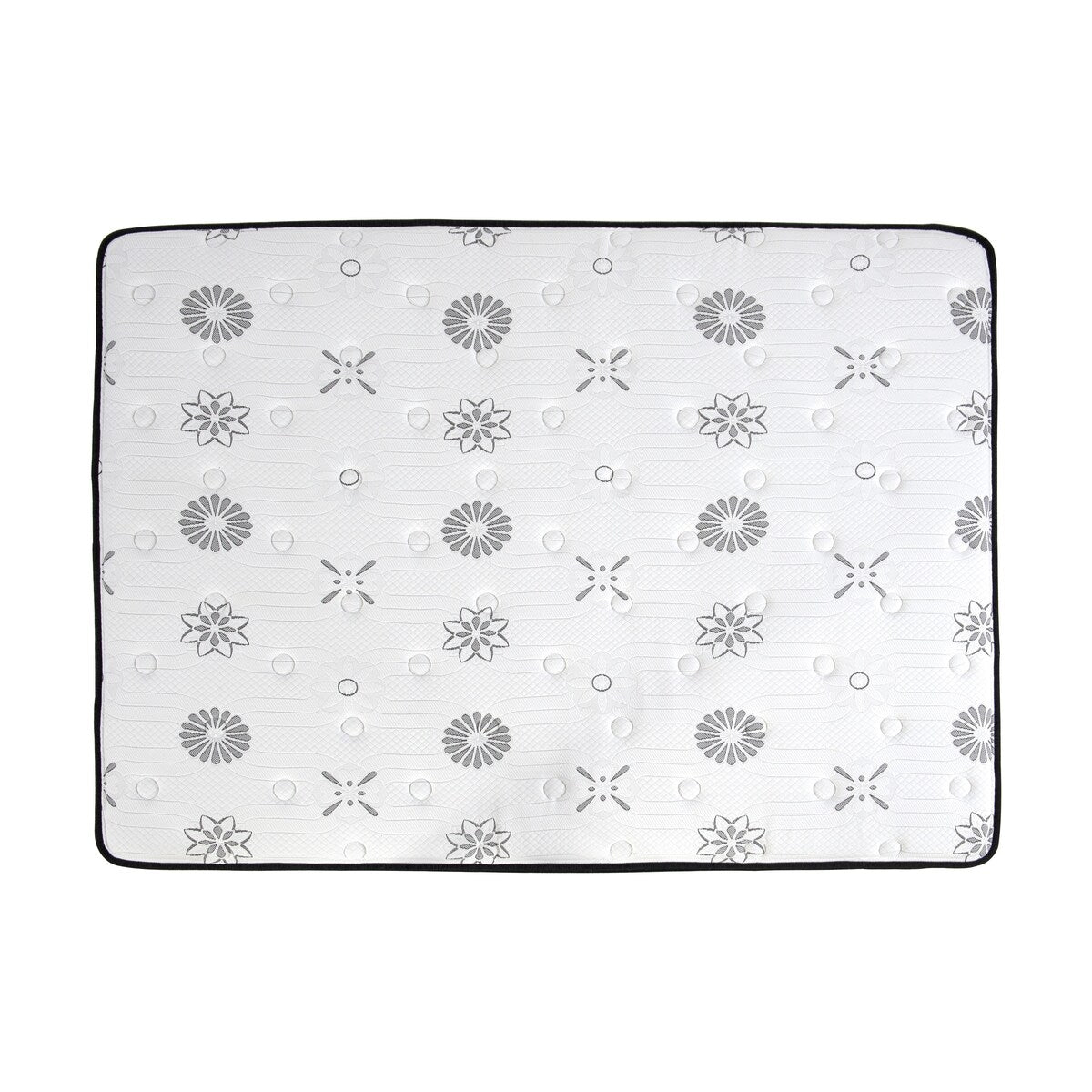 Matelas Queen Size 12 places, matelas hybride matelassé hautement respirant, blanc, matelas en mousse moelleuse dans une boîte, matelas confort de luxe