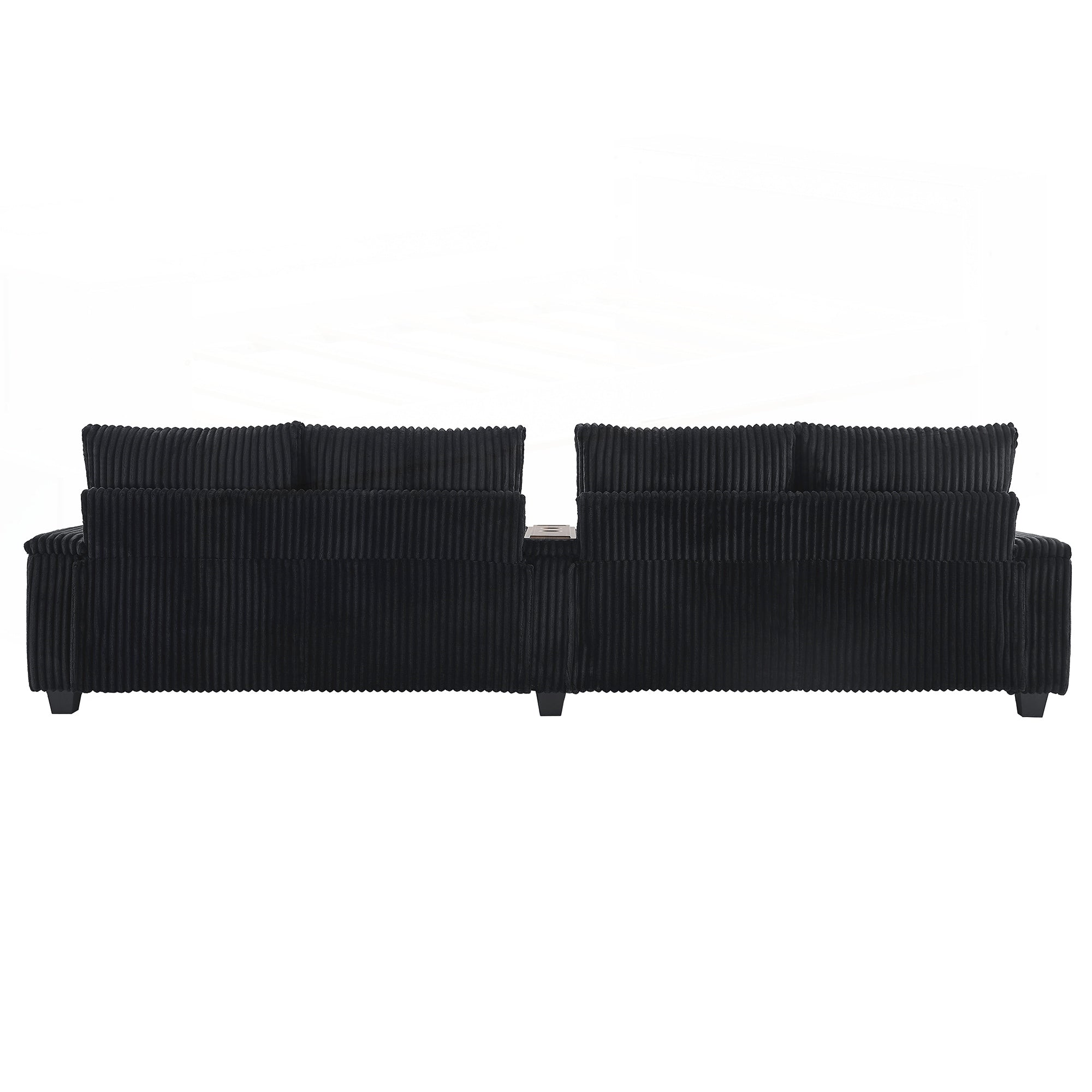 Canapé 4 places en velours côtelé de 133 pouces