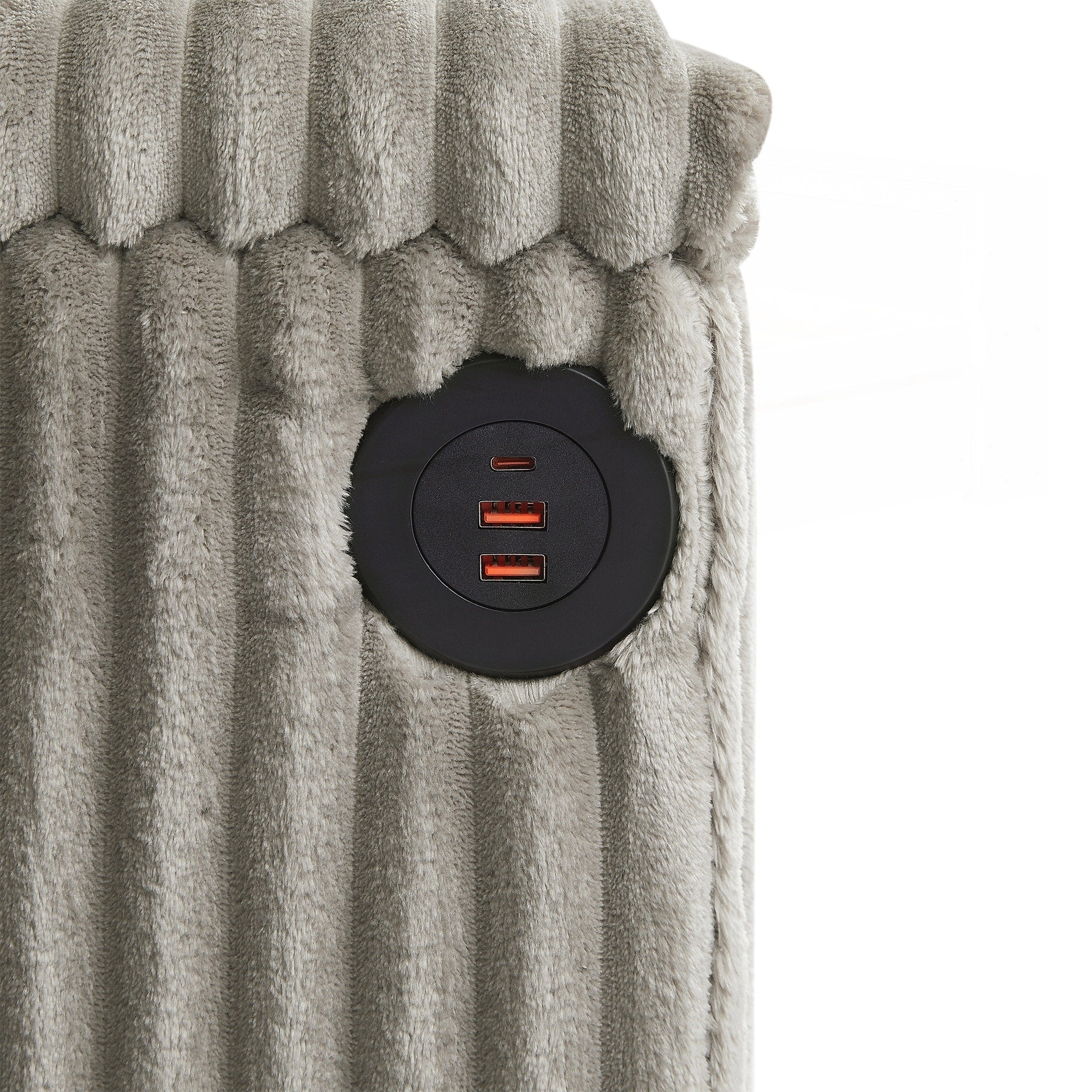 Canapé 4 places en velours côtelé de 133 pouces